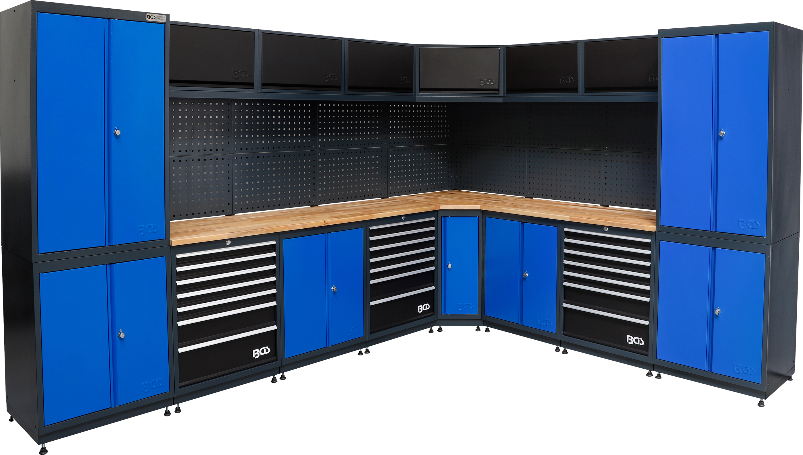BGS 80160 Schrankwand-System | Werkstatt | Holz | 8 Module