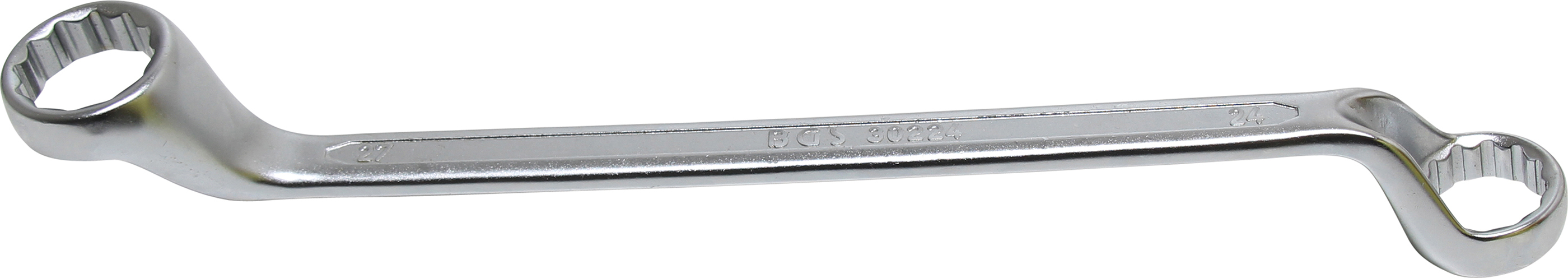 BGS 30224 Doppel-Ringschlüssel | tief gekröpft | SW 24 x 27 mm