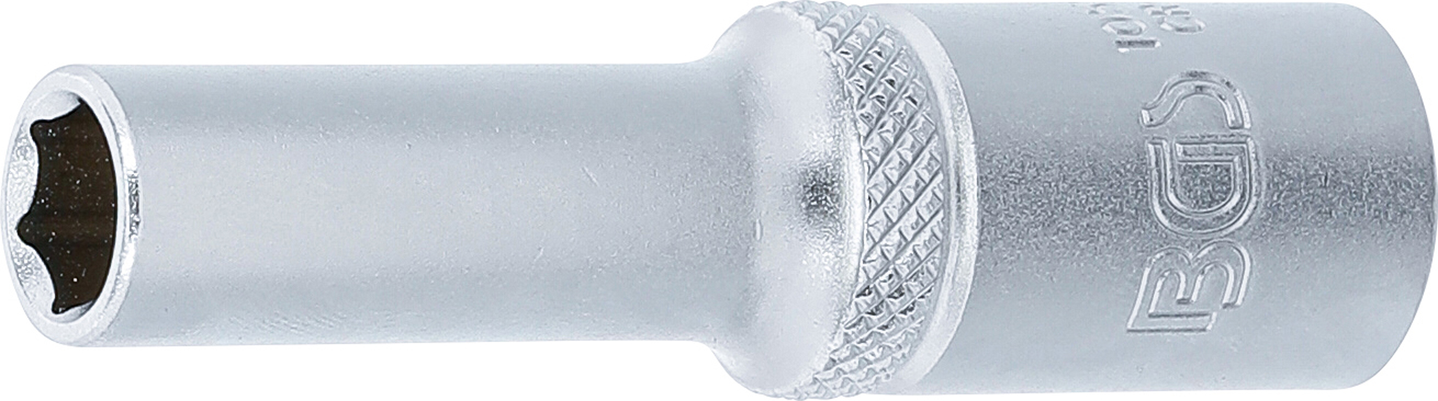 BGS 10528 Steckschlüssel-Einsatz Sechskant, tief | Antrieb Innenvierkant 10 mm (3/8") | SW 8 mm