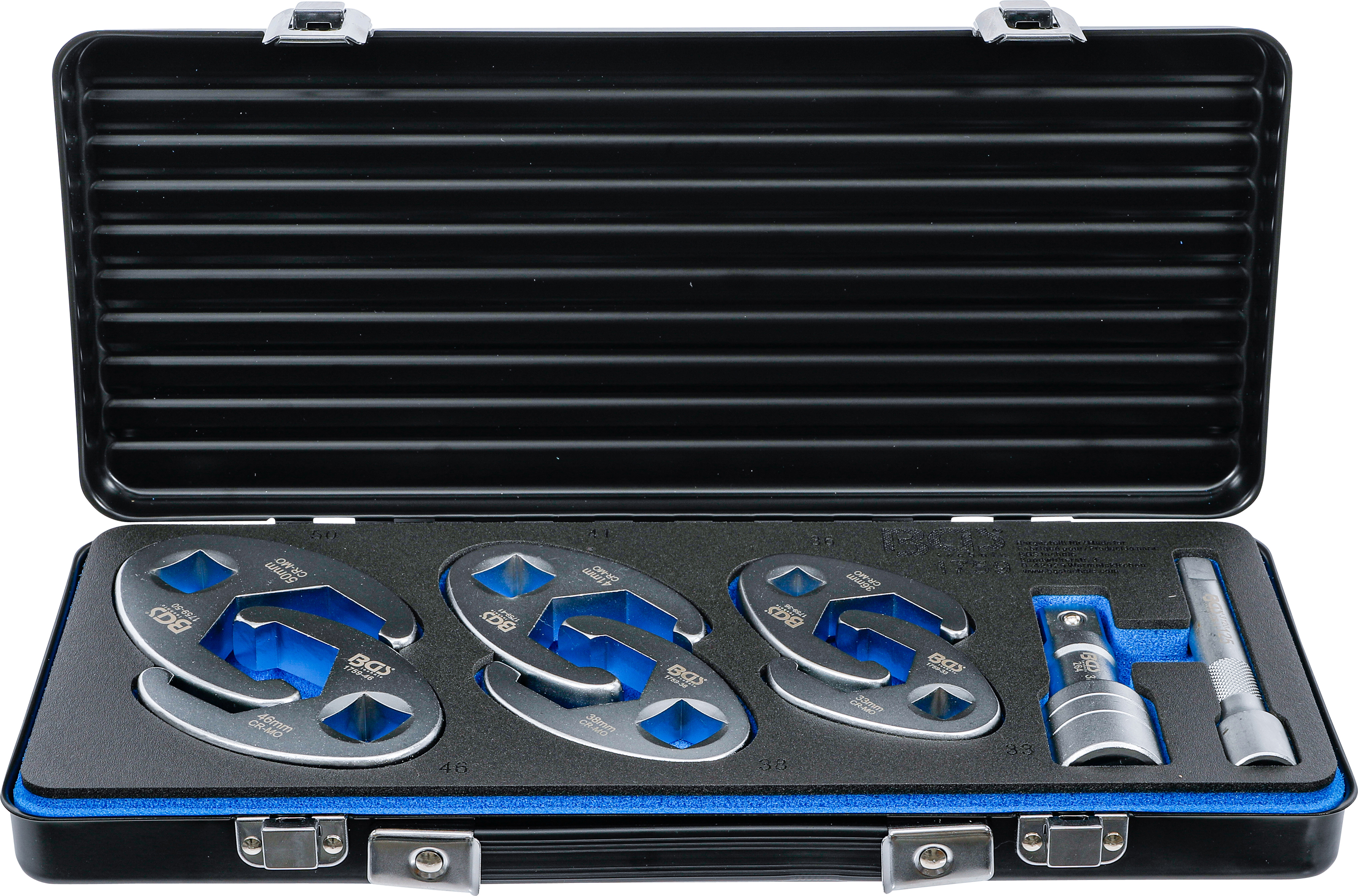 BGS 1759 Hahnenfußschlüssel-Satz | Antrieb Innenvierkant 12,5 mm (1/2") / 20 mm (3/4") | 8-tlg.