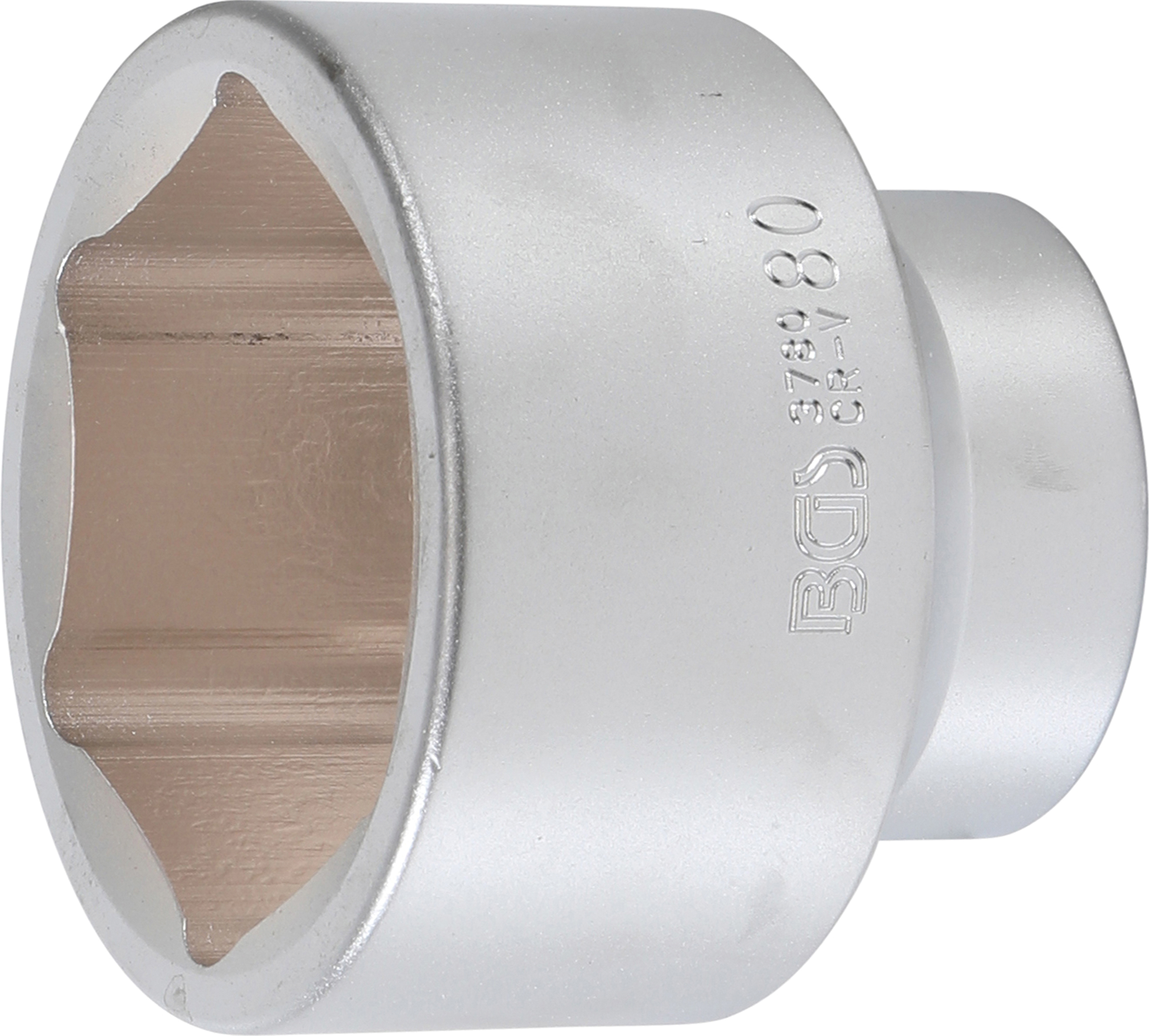 BGS 3780 Steckschlüssel-Einsatz Sechskant | Antrieb Innenvierkant 25 mm (1") | SW 80 mm