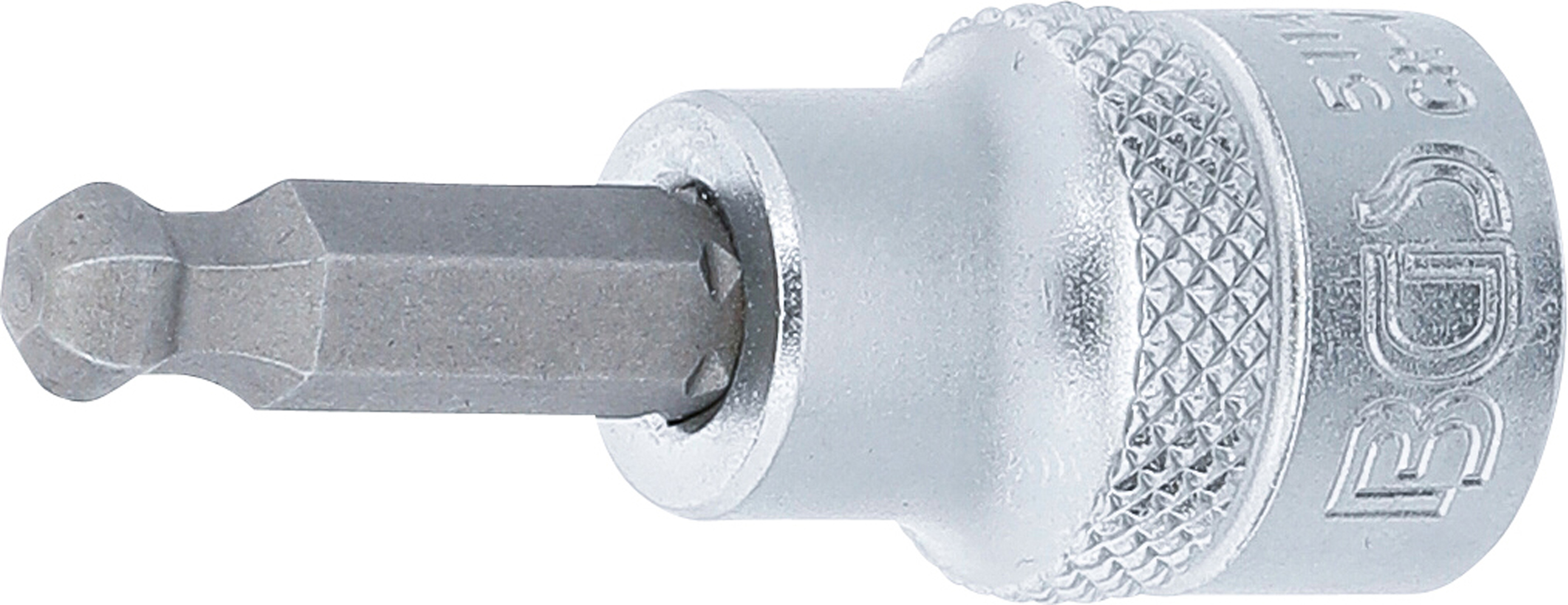 BGS 5114 Bit-Einsatz | Antrieb Innenvierkant 10 mm (3/8") | Innensechskant mit Kugelkopf 6 mm