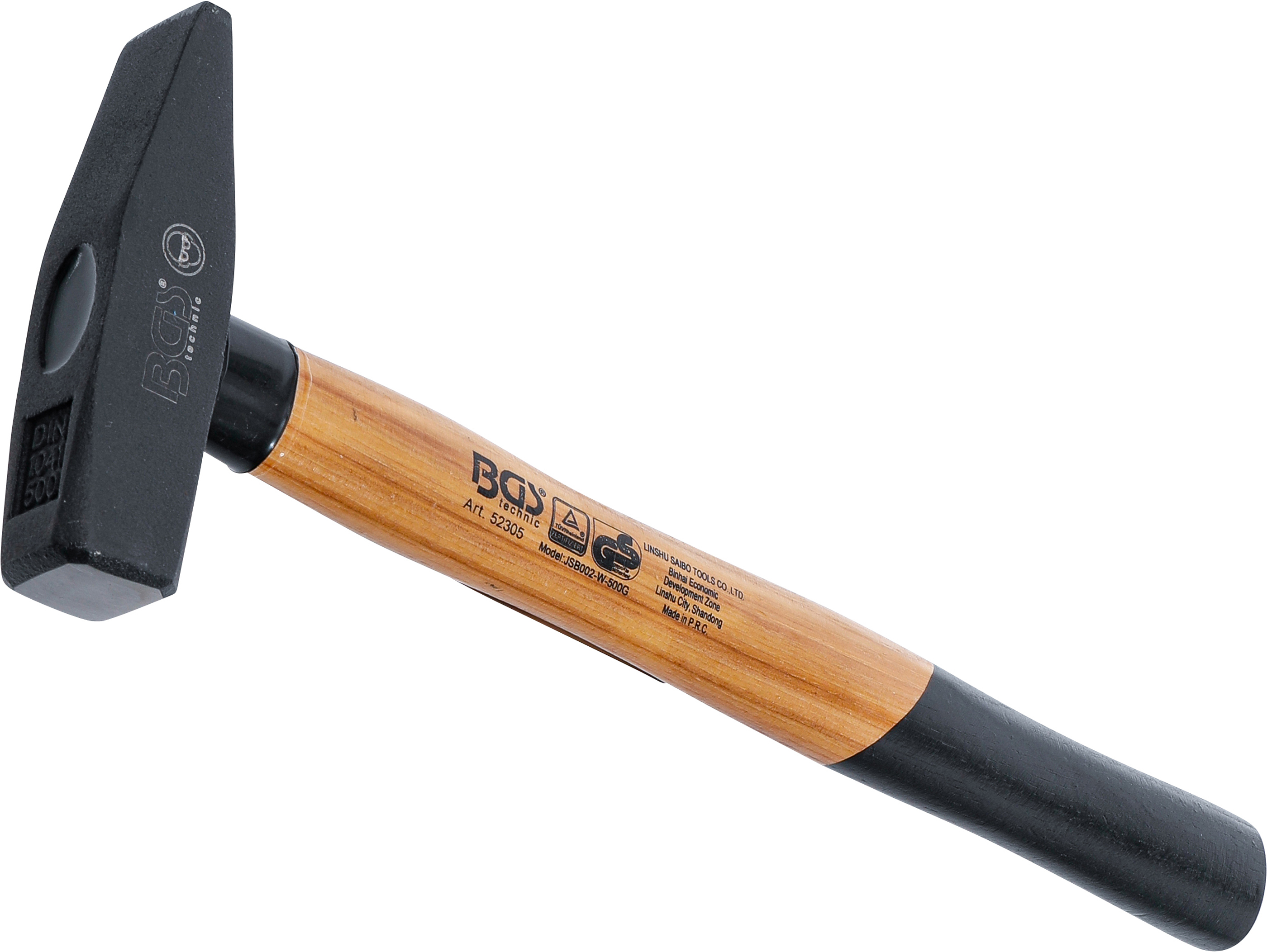 BGS 52305 Schlosserhammer | Hickory-Stiel | DIN 1041 | 500 g