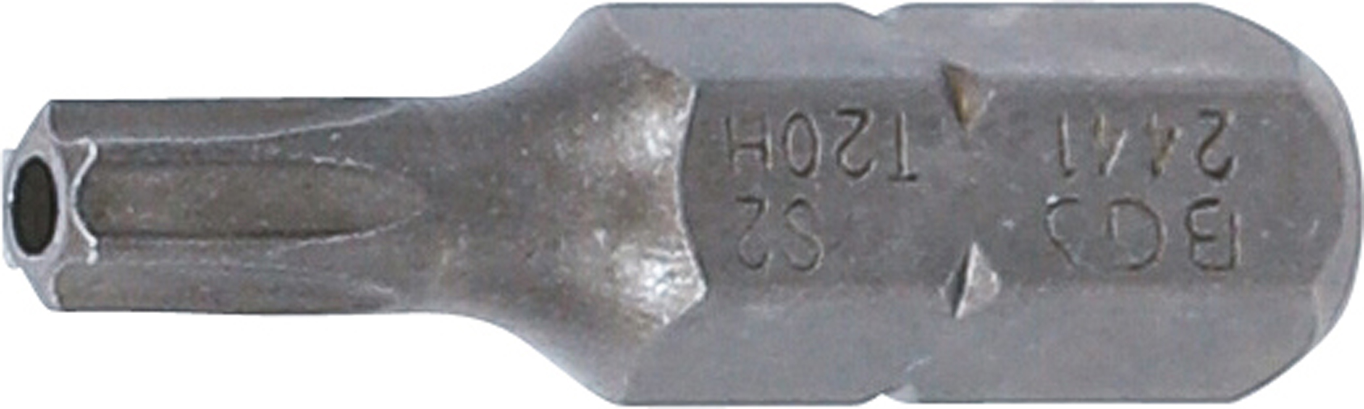BGS 2441 Bit | Länge 25 mm | Antrieb Außensechskant 6,3 mm (1/4") | T-Profil (für Torx) mit Bohrung T20