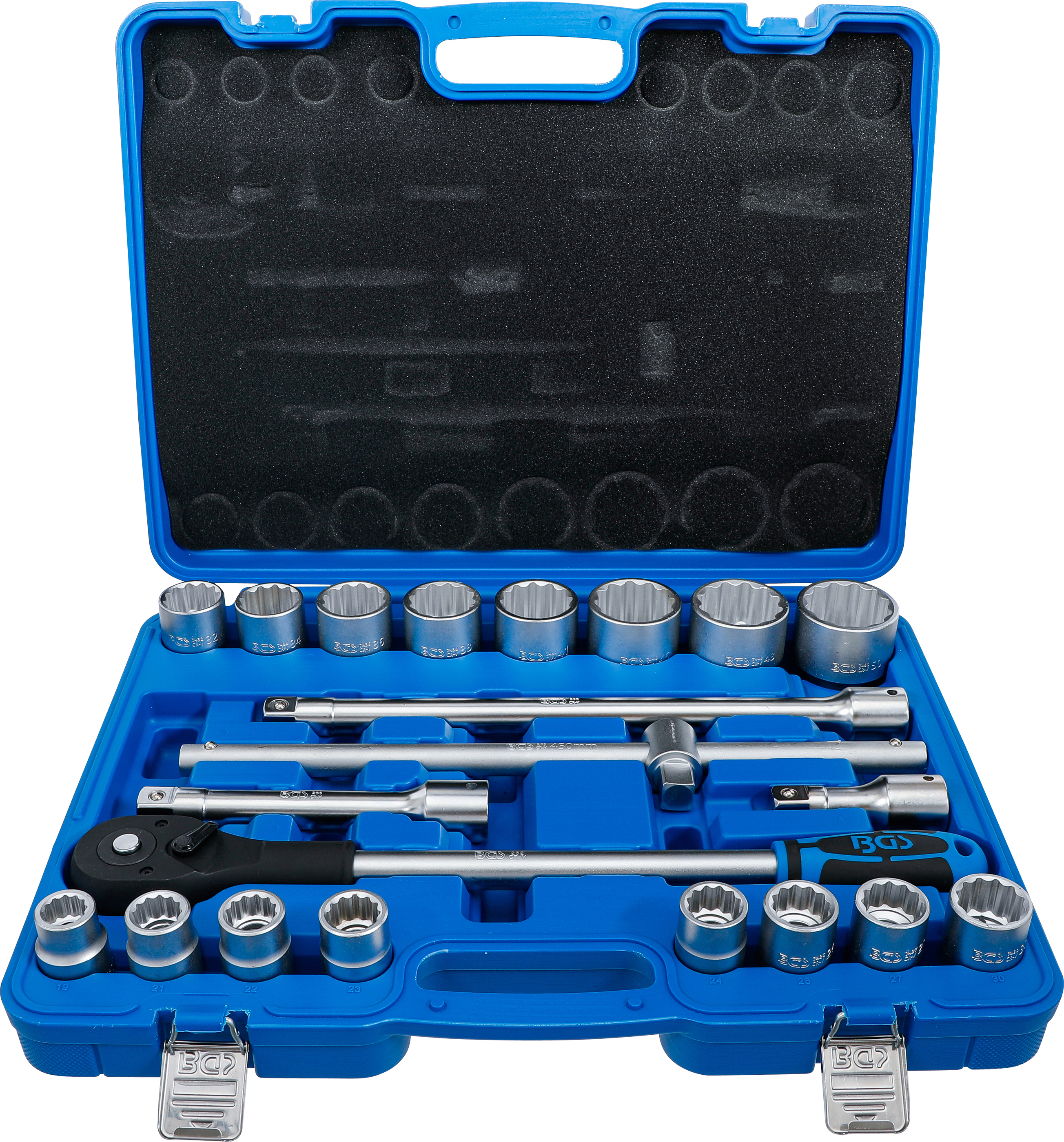 BGS 1223 Steckschlüssel-Satz Zwölfkant | Antrieb 20 mm (3/4") | 21-tlg.