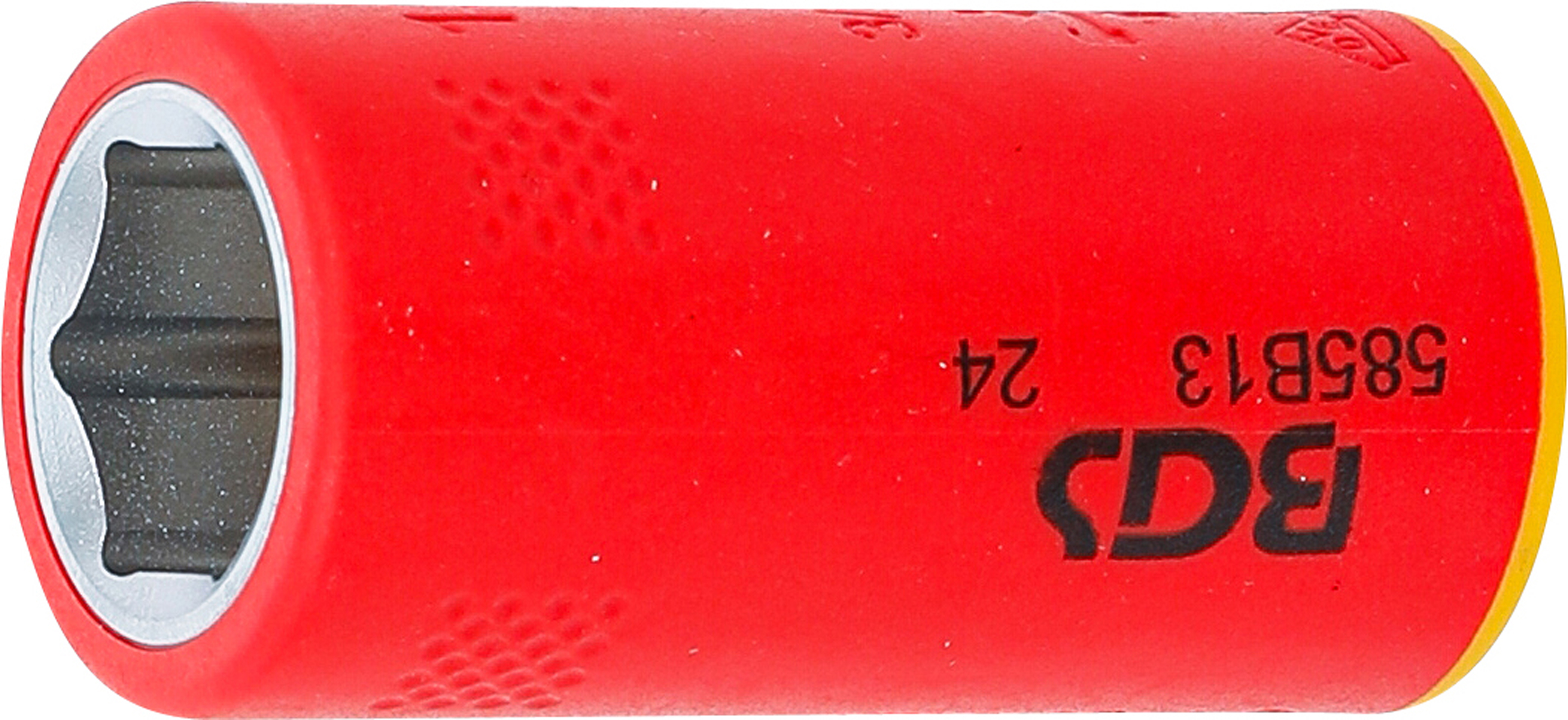 BGS 35873 VDE-Steckschlüssel-Einsatz Sechskant | Antrieb Innenvierkant 10 mm (3/8") | SW 13 mm