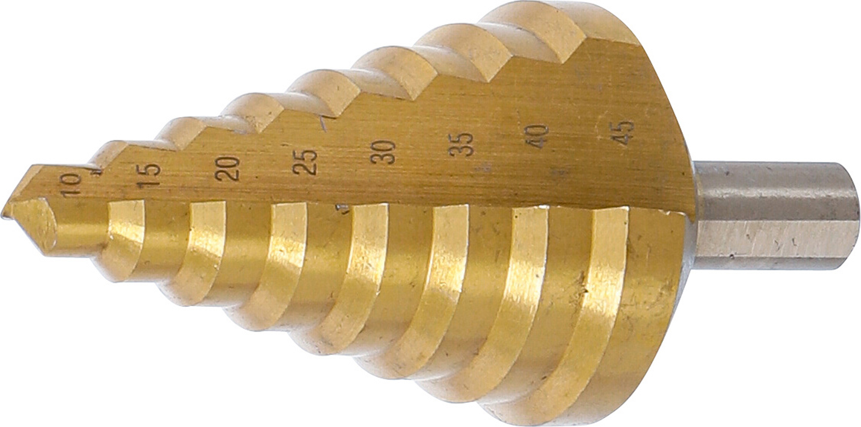 BGS 74430 Stufenbohrer | titan-nitriert | Ø 10 - 45 mm