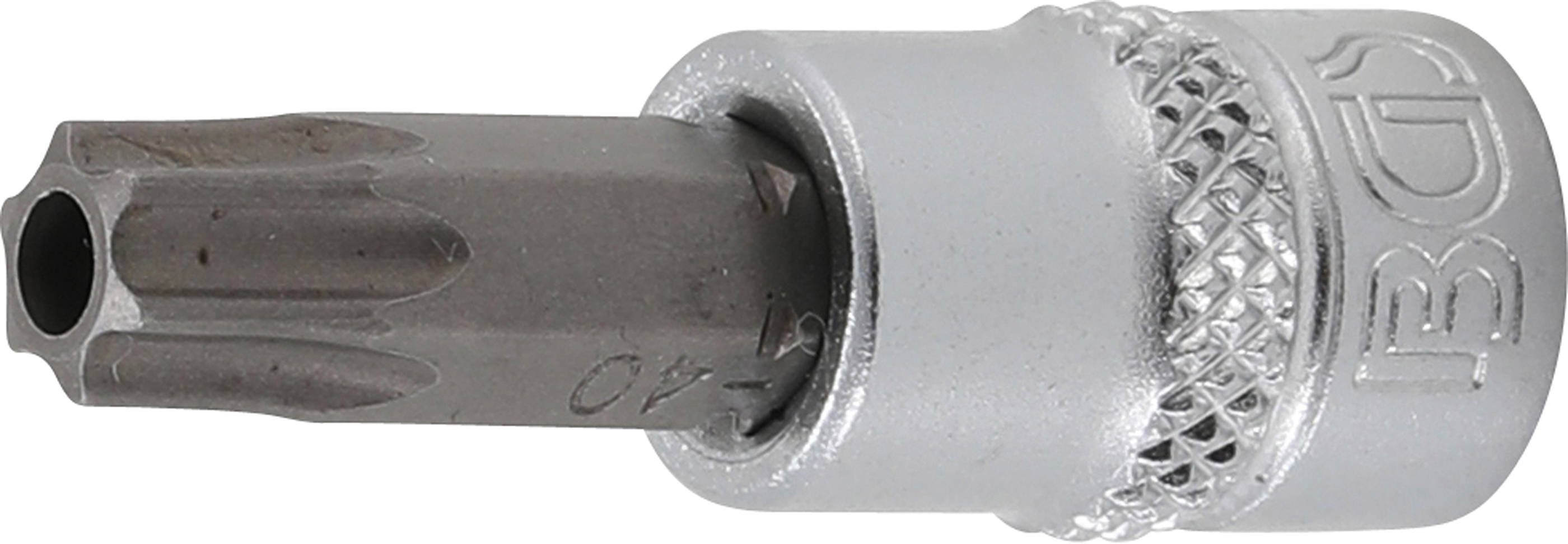 BGS 2363 Bit-Einsatz | Antrieb Innenvierkant 6,3 mm (1/4") | T-Profil (für Torx) mit Bohrung T40