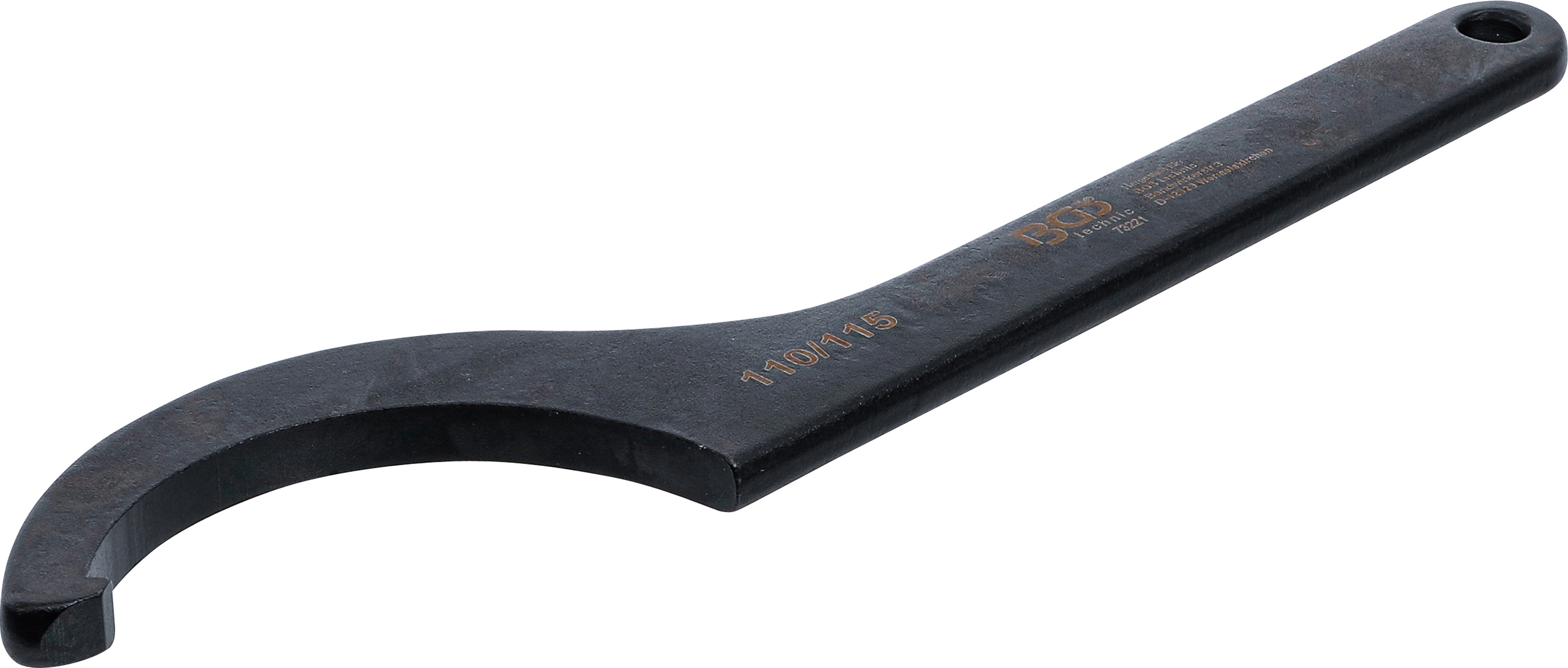 BGS 73221 Hakenschlüssel mit Nase | 110 - 115 mm