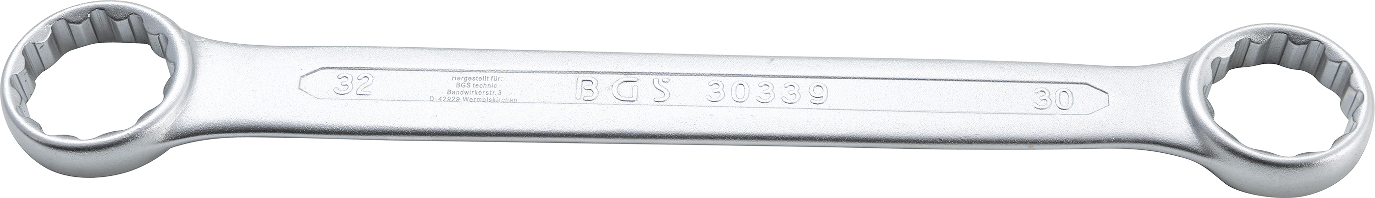 BGS 30339 Doppel-Ringschlüssel | extra flach | SW 30 x 32 mm