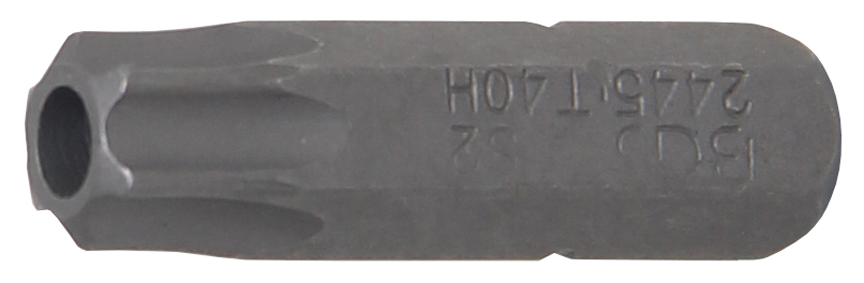 BGS 2445 Bit | Länge 25 mm | Antrieb Außensechskant 6,3 mm (1/4") | T-Profil (für Torx) mit Bohrung T40