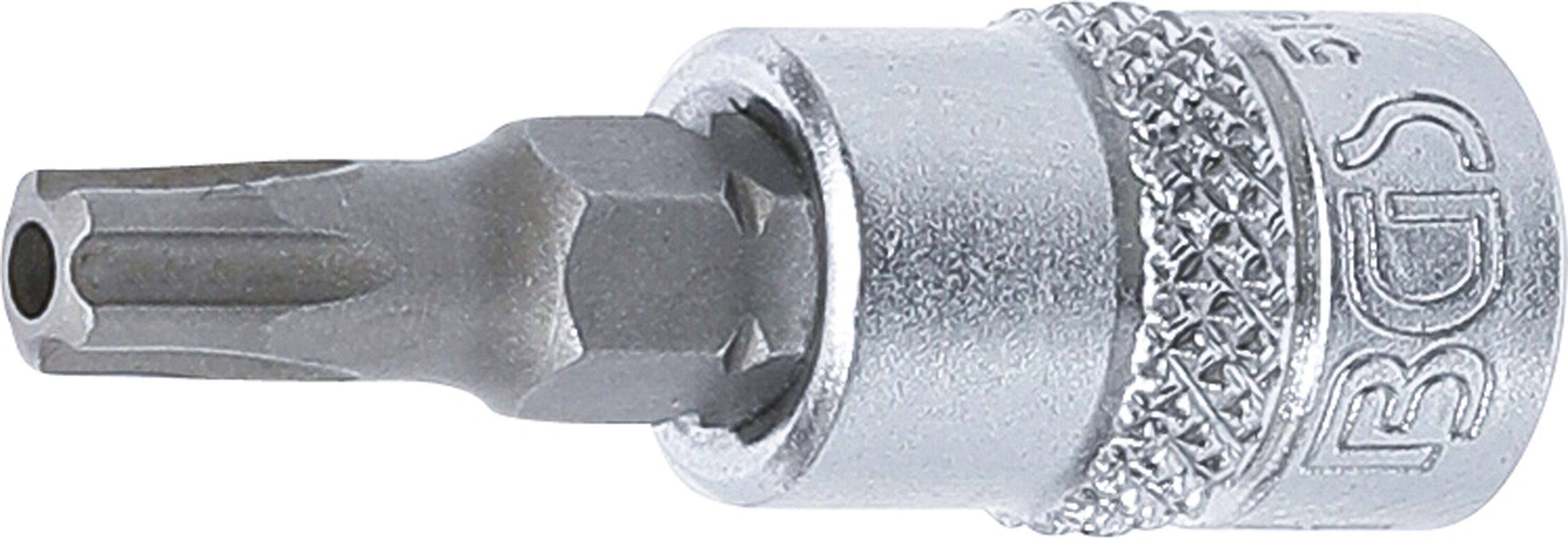 BGS 5184-TS27 Bit-Einsatz | Antrieb Innenvierkant 6,3 mm (1/4") | TS-Profil (für Torx Plus) mit Bohrung TS27