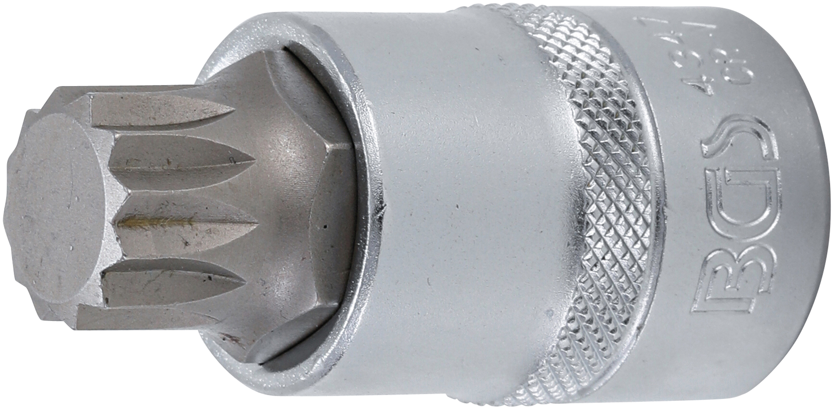 BGS 4347 Bit-Einsatz | Antrieb Innenvierkant 12,5 mm (1/2") | Innenvielzahn (für XZN) M18