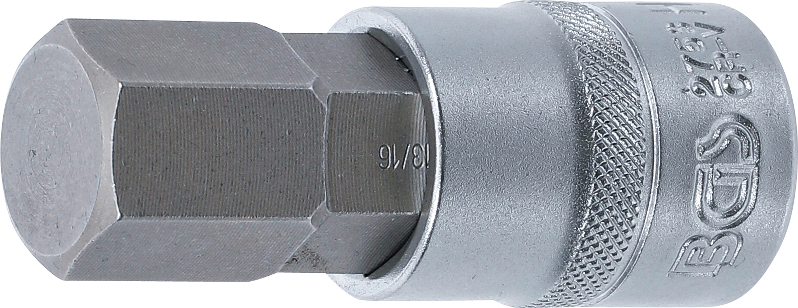 BGS 2753 Bit-Einsatz | Länge 70 mm | Antrieb Innenvierkant 12,5 mm (1/2") | Innensechskant 13/16"