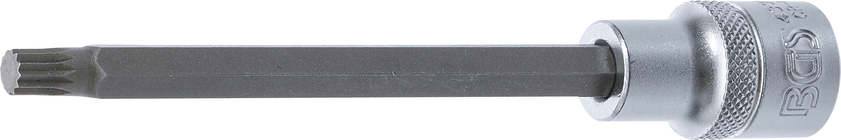 BGS 4332 Bit-Einsatz | Länge 140 mm | Antrieb Innenvierkant 12,5 mm (1/2") | Innenvielzahn (für XZN) M8