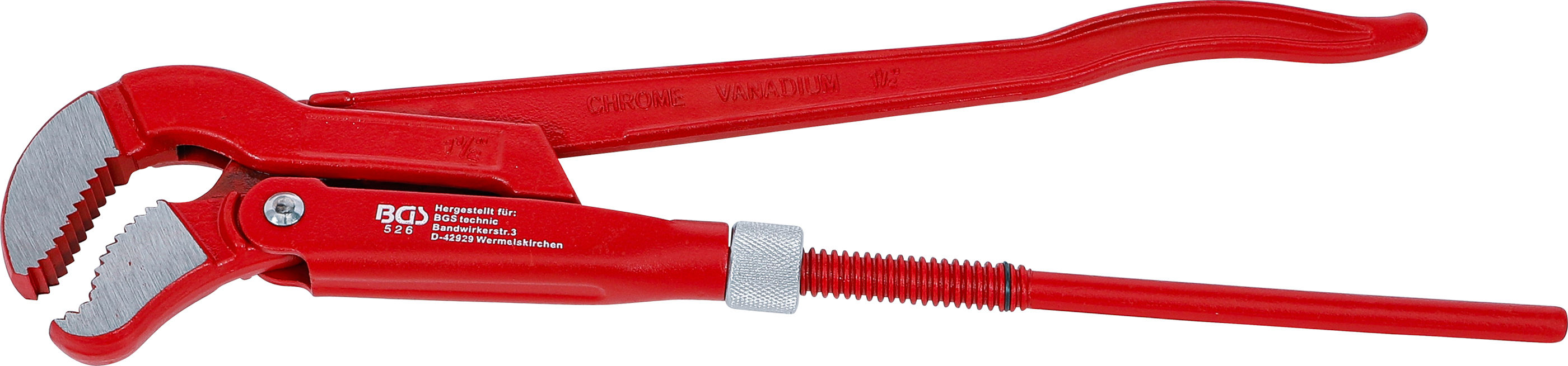 BGS 526 Eckrohrzange | 1,5" | 3-Punkt-Haftung