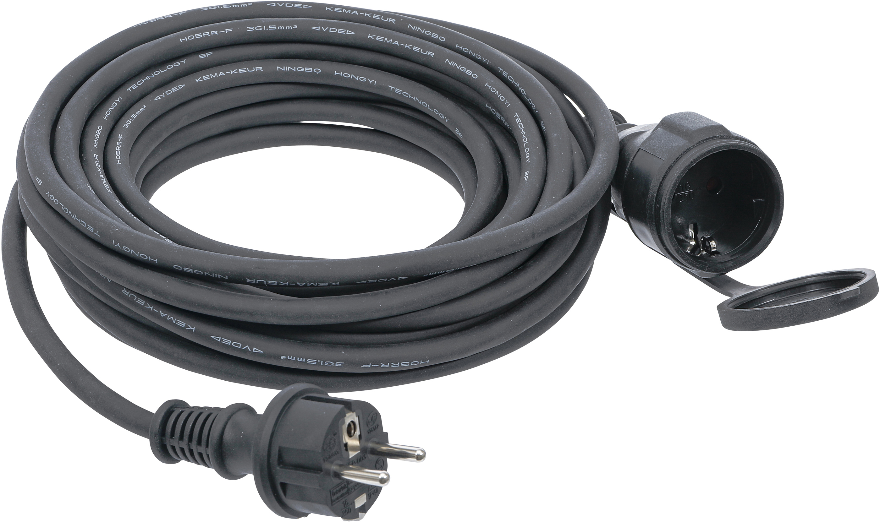 BGS 3385 Verlängerungskabel | 20 m | 3 x 1,5 mm² | IP 44