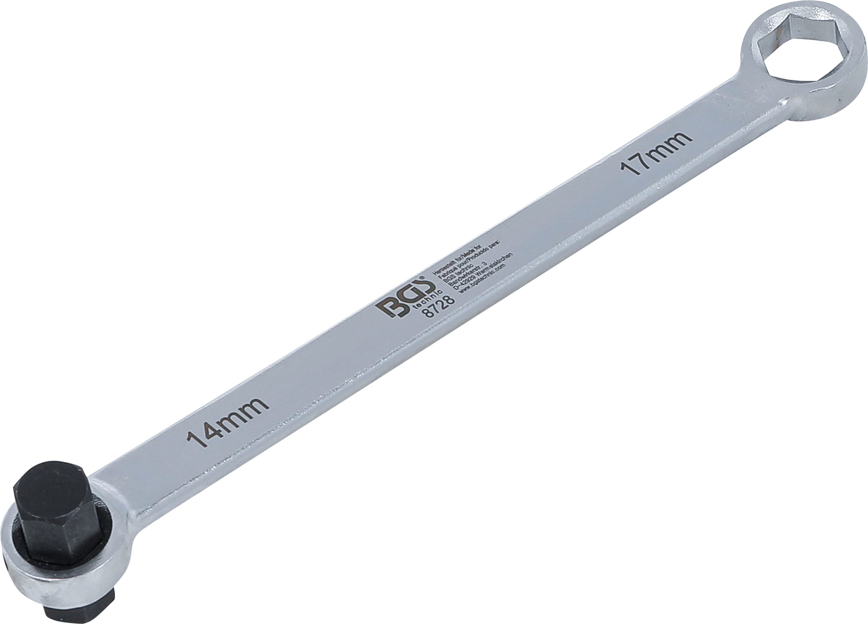 BGS 8728 Öldienstschlüssel | SW 17 mm x H14