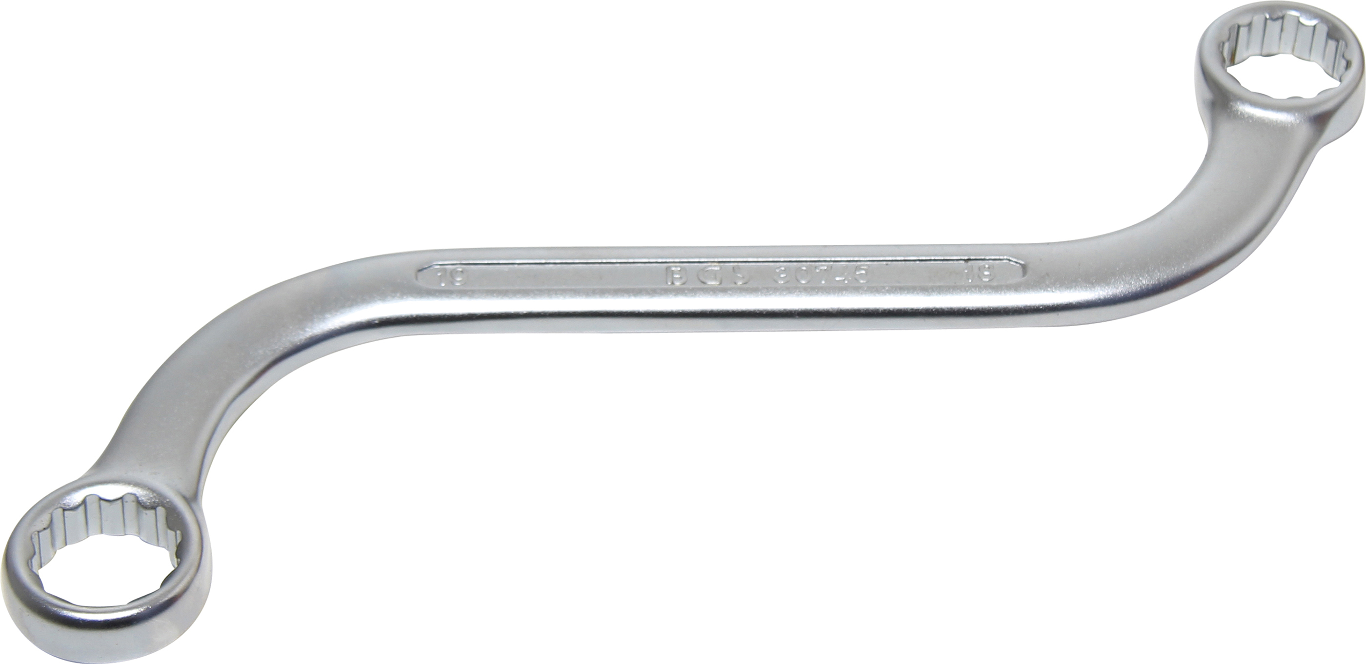 BGS 30745 S-Form Doppel-Ringschlüssel Zwölfkant | SW 18 x 19 mm