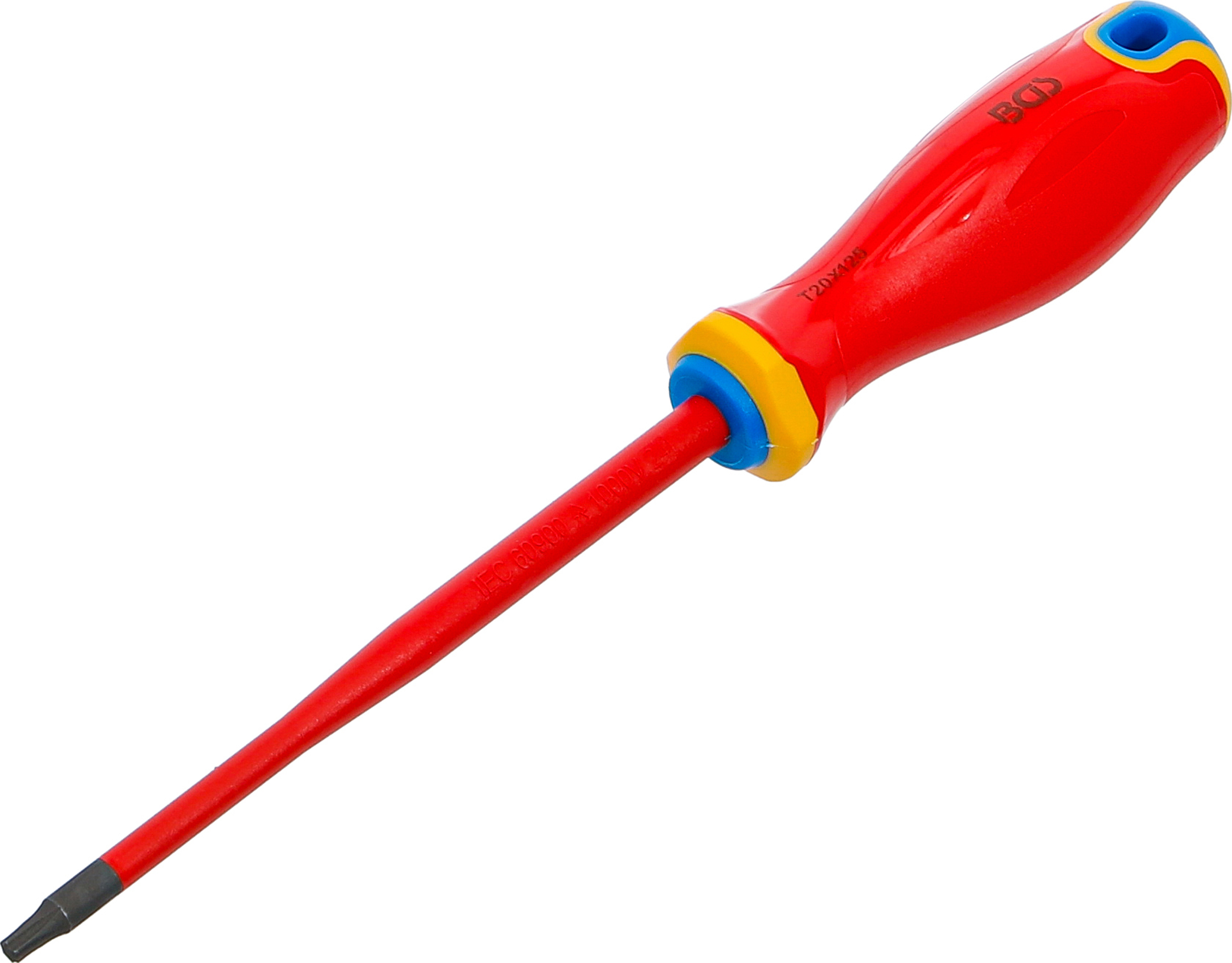 BGS 35865 VDE-Schraubendreher | extra dünne Spitze | T-Profil (für Torx) T20