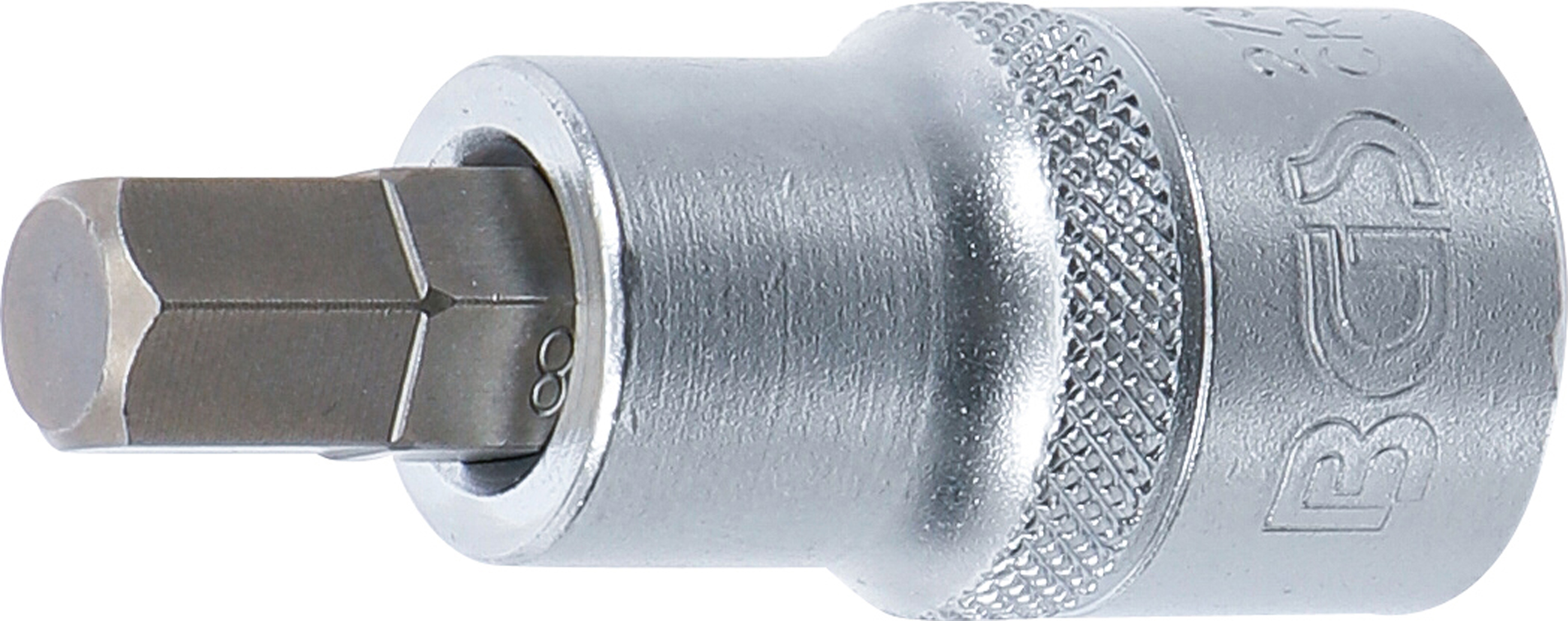 BGS 2736 Bit-Einsatz | Länge 55 mm | Antrieb Innenvierkant 12,5 mm (1/2") | Innensechskant 3/8" BGS 2736 Bit-Einsatz | Länge 55 mm | Antrieb Innenvierkant 12,5 mm (1/2") | Innensechskant 3/8"