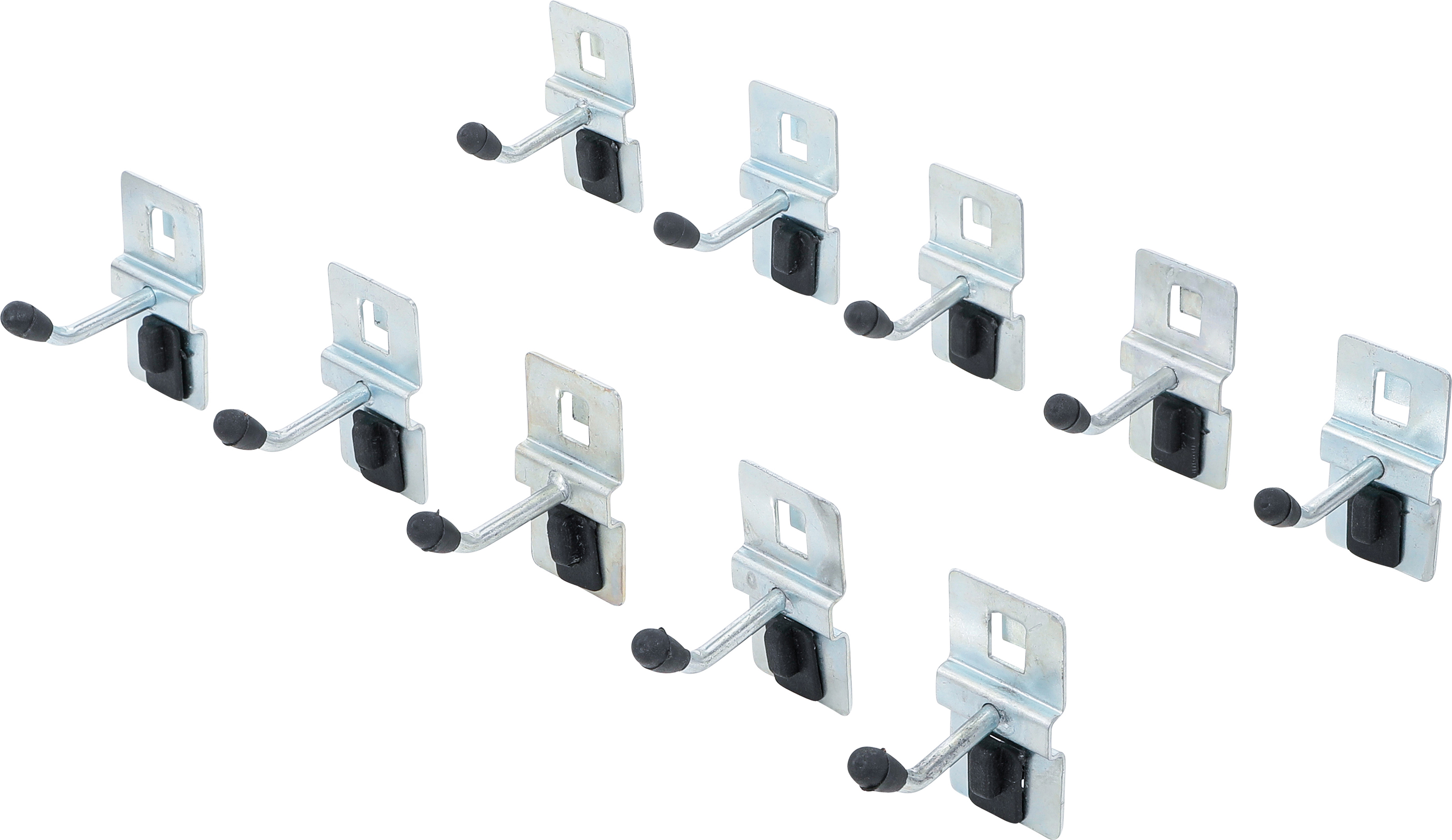 BGS 80196 Einzelhaken-Satz | 40 mm | für Schrankwand-System | 10-tlg.