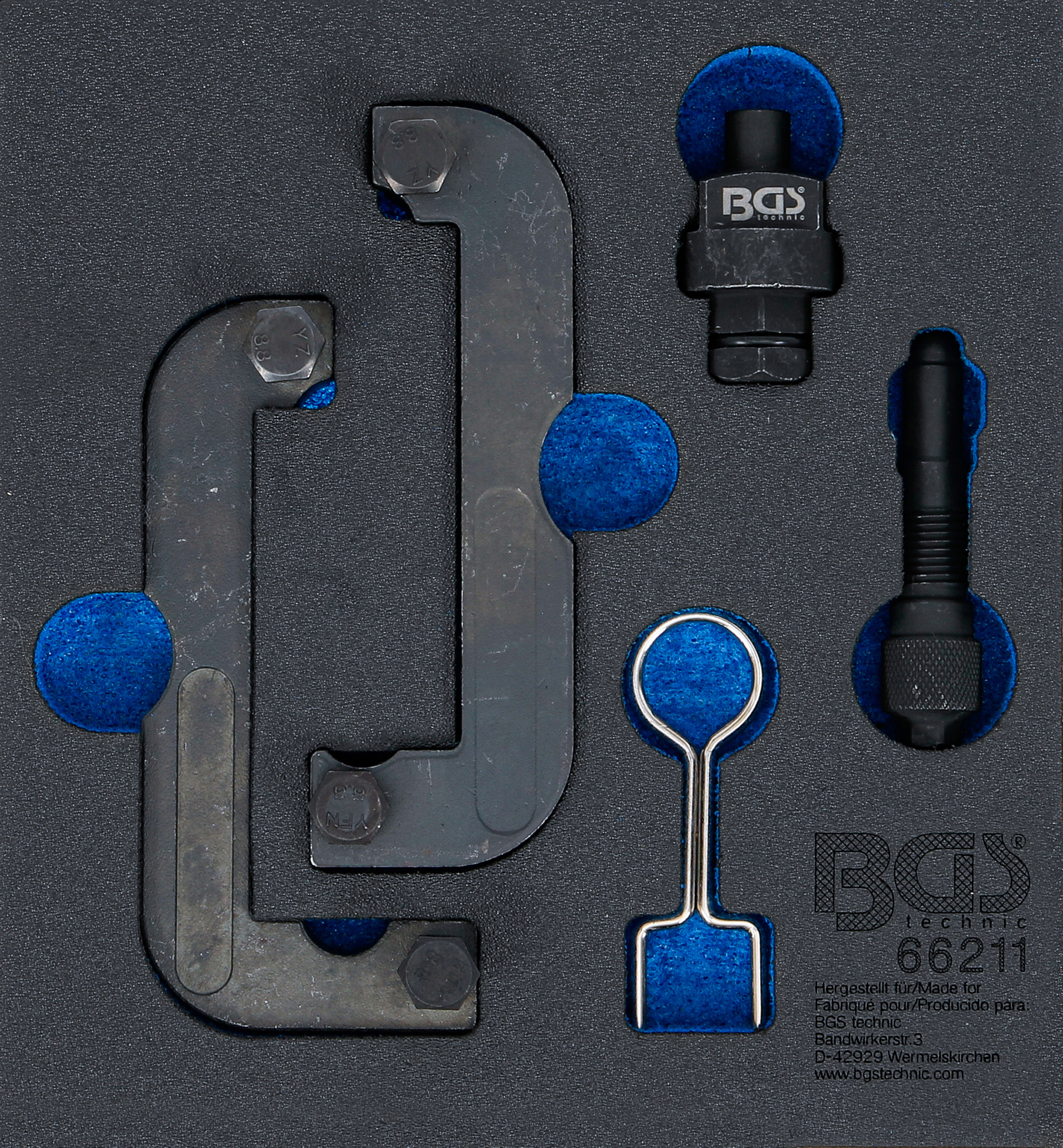 BGS 66211 Werkstattwageneinlage 1/6: Motor-Einstellwerkzeug-Satz | für Audi 2.4, 2.8, 3.0 TFSI