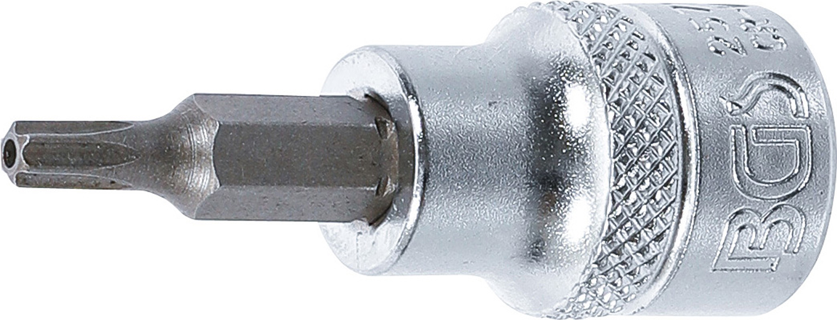 BGS 2571 Bit-Einsatz | Antrieb Innenvierkant 10 mm (3/8") | T-Profil (für Torx) mit Bohrung T20
