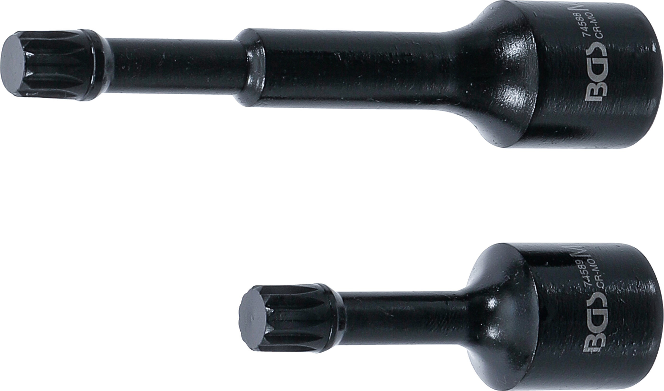 BGS 74590 Kraft-Spezial-Bit-Einsatz-Satz | Antrieb Innenvierkant 12,5 mm (1/2") | Innenvielzahn (für XZN) M12 | für VAG | 2-tlg.