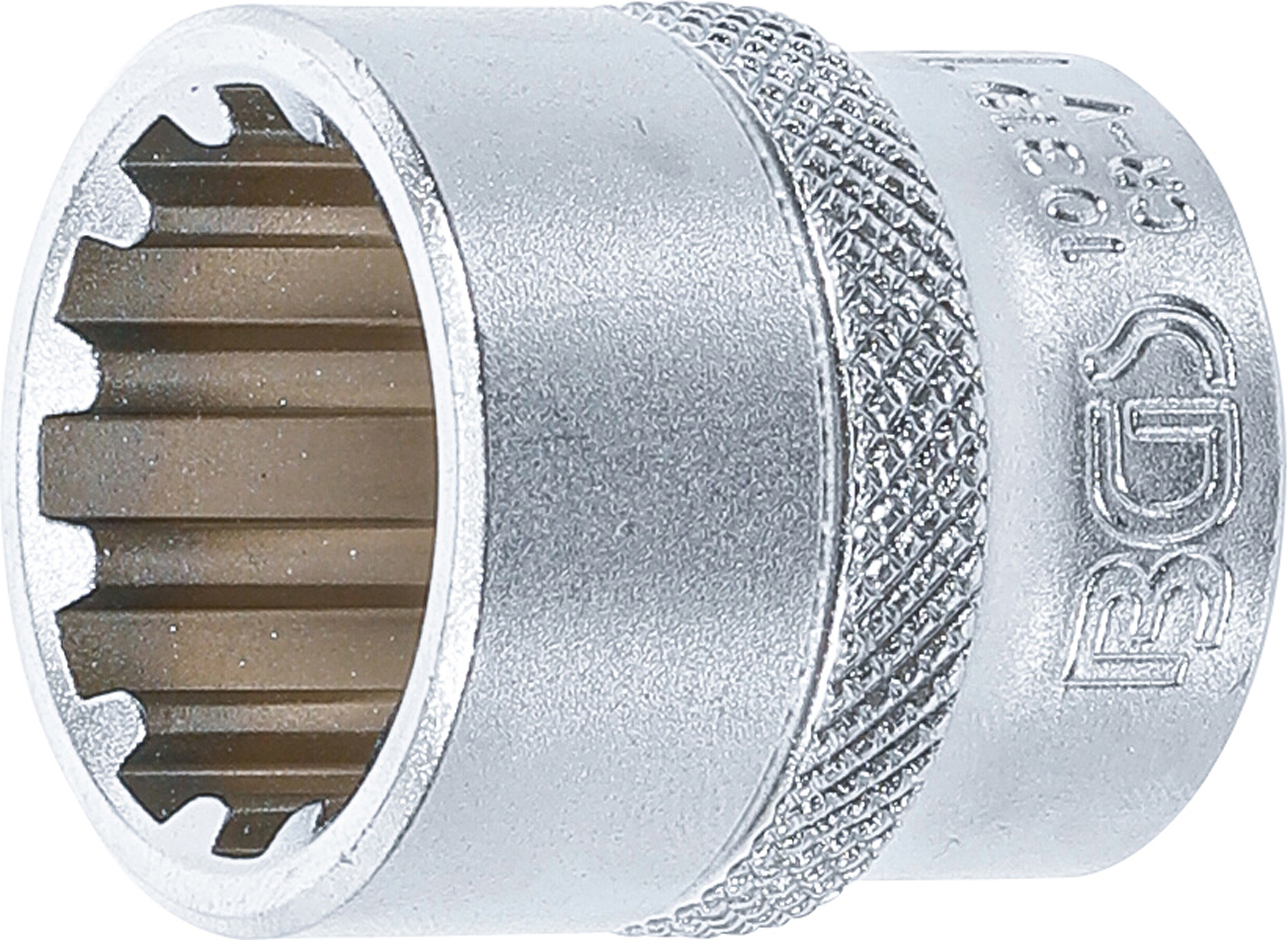 BGS 10319 Steckschlüssel-Einsatz Gear Lock | Antrieb Innenvierkant 10 mm (3/8") | SW 19 mm