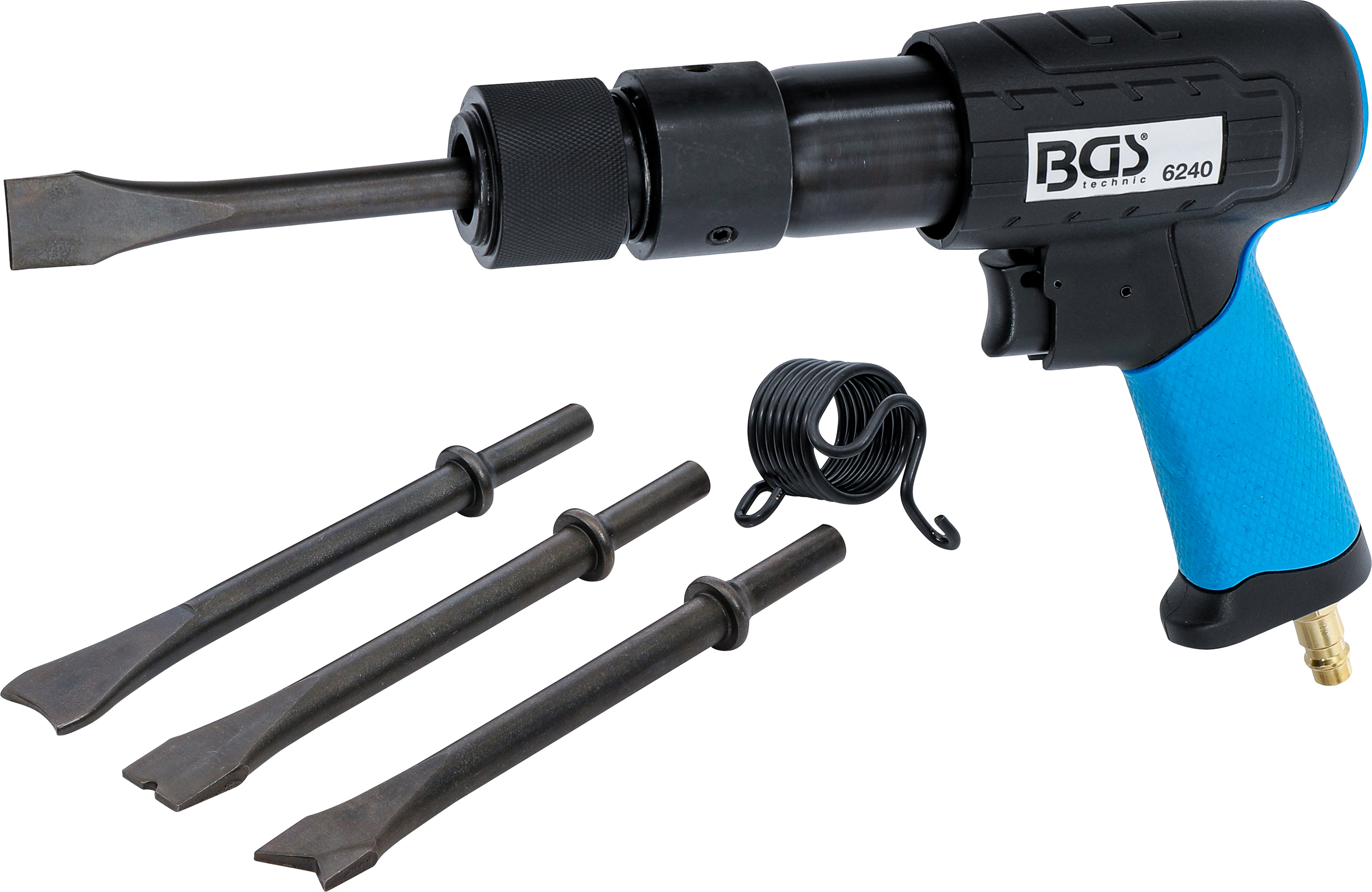 BGS 6240 Druckluft-Meißelhammer-Satz | mit Schnelllösefutter | 10 mm