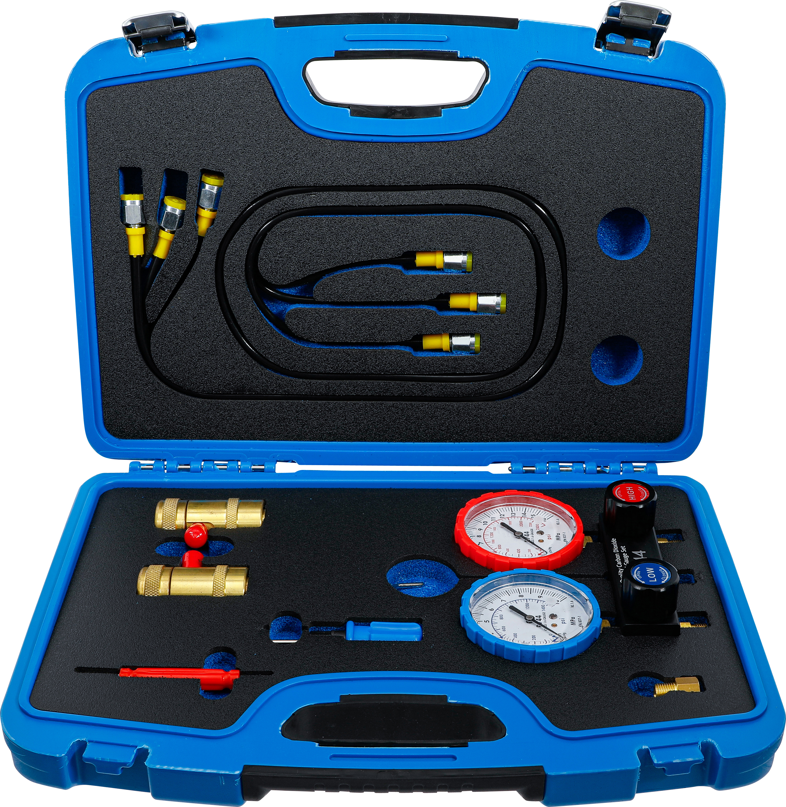 BGS 74435 Druckuhr-Armatur für Klimaanlagenprüfung | für Kältemittel R744