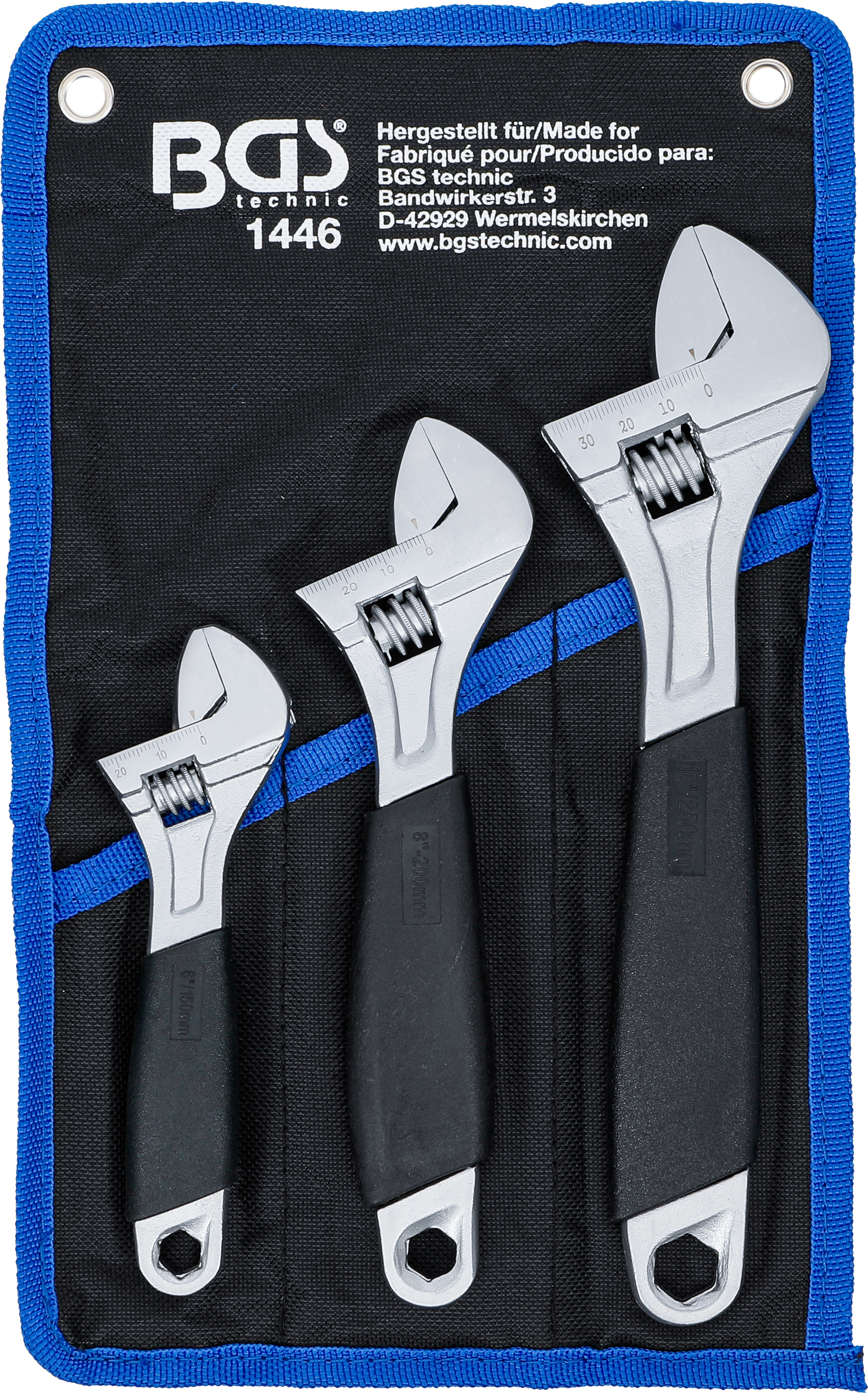 BGS 1446 Rollgabelschlüssel-Satz mit Kunststoff-Softgriff | 3-tlg.