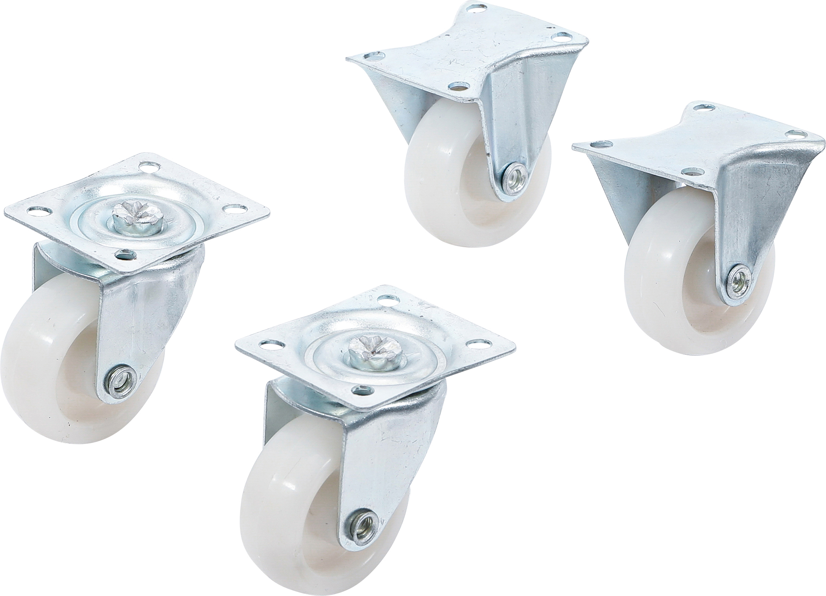 BGS 80330 Lenk-/Bockrollen-Satz | 40 mm | 4-tlg.