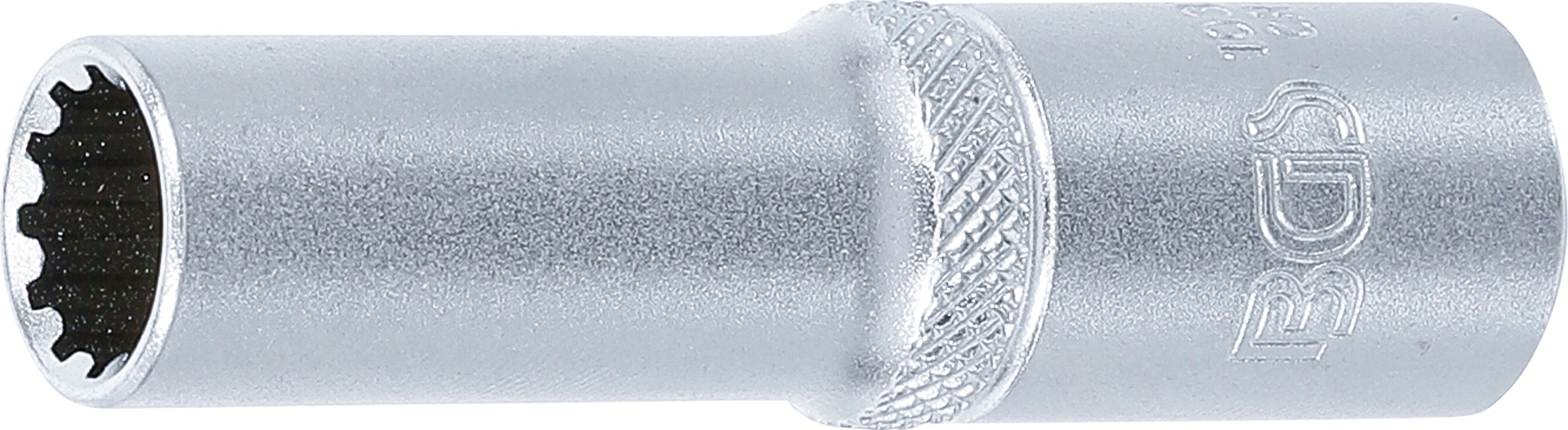 BGS 10350 Steckschlüssel-Einsatz Gear Lock, tief | Antrieb Innenvierkant 10 mm (3/8") | SW 10 mm