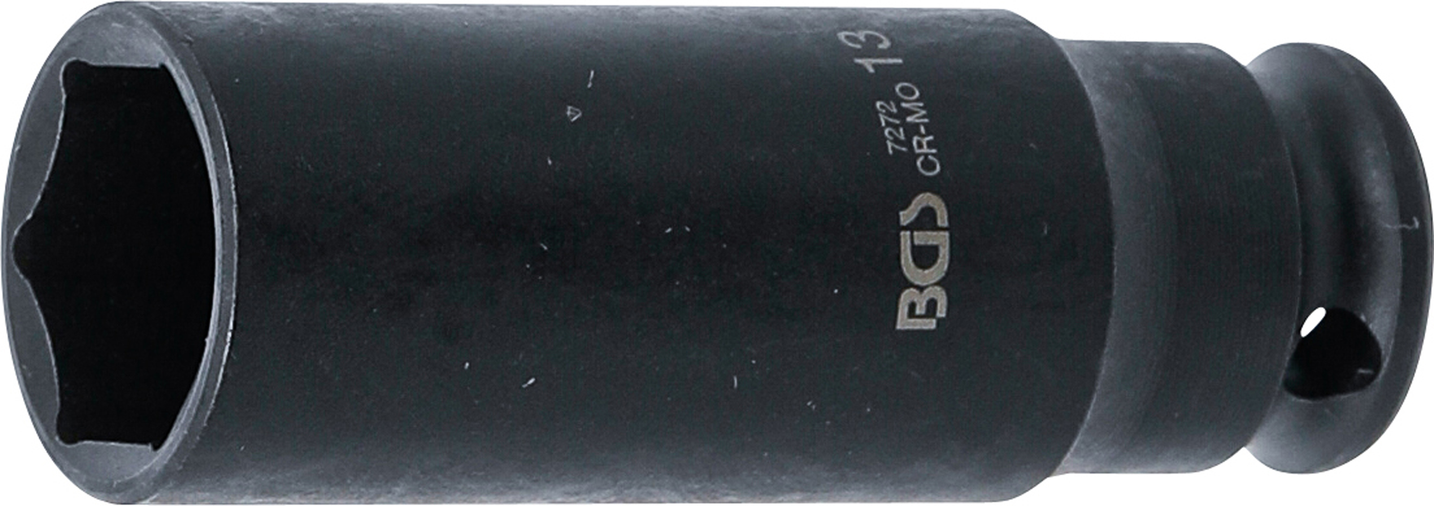 BGS 7272 Kraft-Steckschlüssel-Einsatz Sechskant, tief | Antrieb Innenvierkant 6,3 mm (1/4") | SW 13 mm BGS 7272 Kraft-Steckschlüssel-Einsatz Sechskant, tief | Antrieb Innenvierkant 6,3 mm (1/4") | SW 13 mm