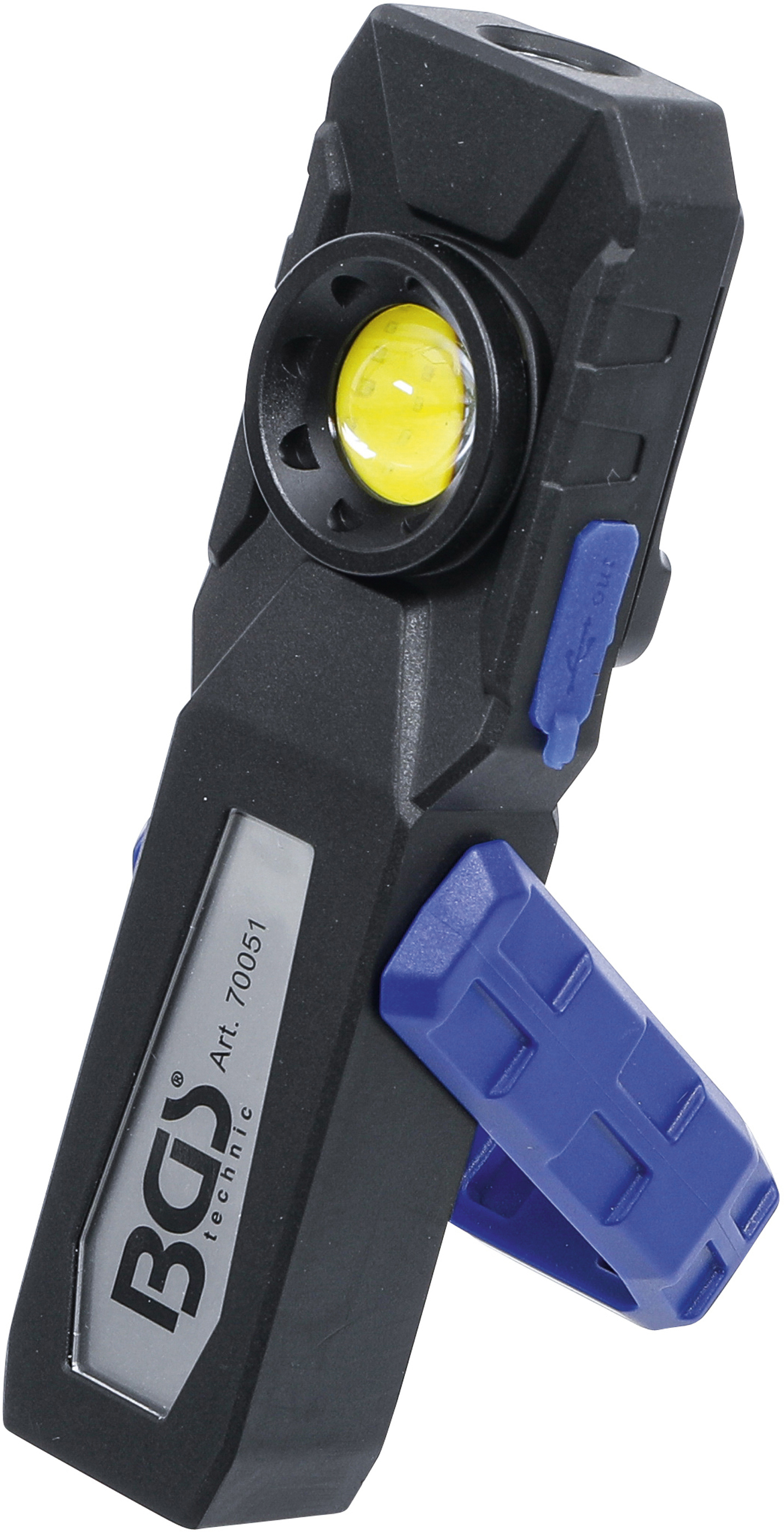 BGS 70051 COB-LED-Werkstattleuchte mit Magnet und Haken | klappbar