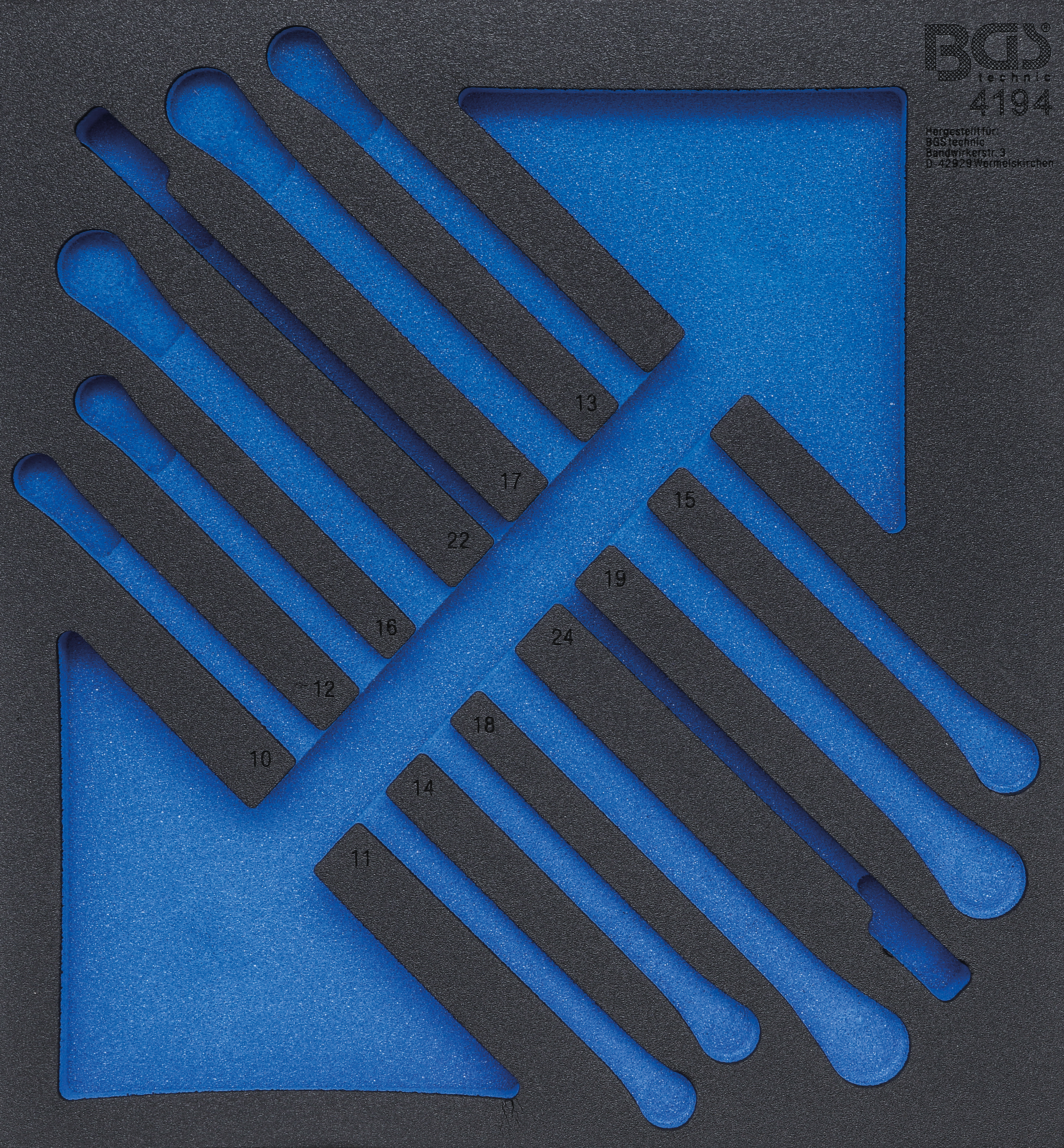 BGS 4194-1 Werkstattwageneinlage 2/3 | leer | für Art. 4194