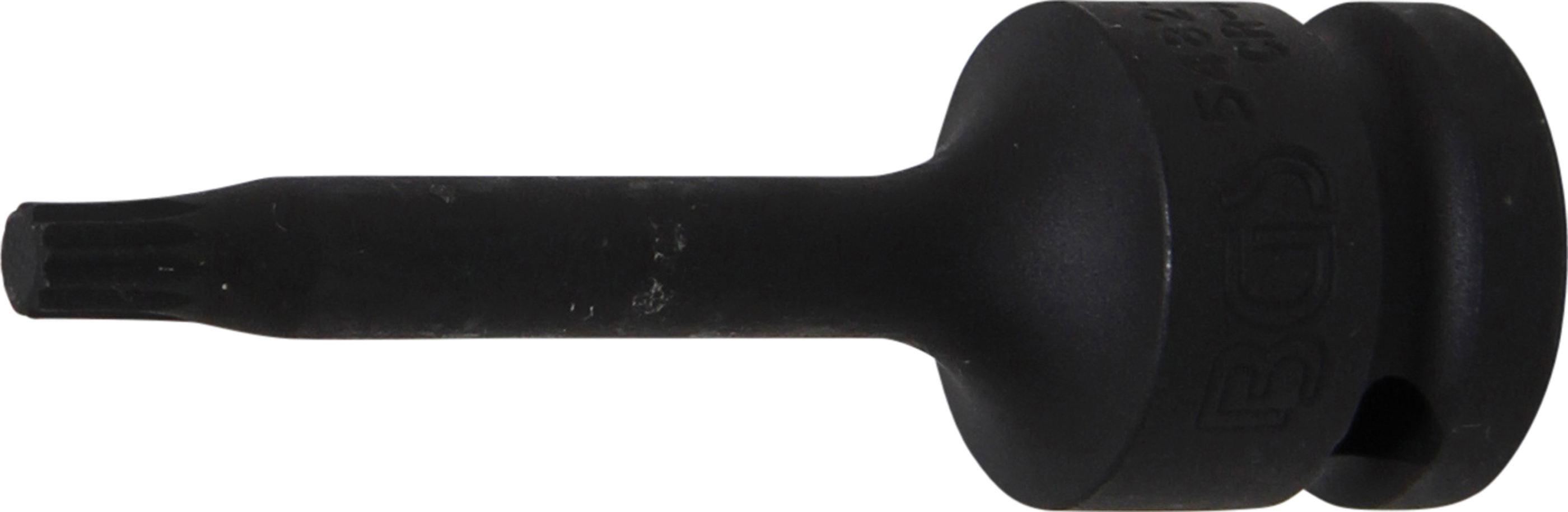 BGS 5482-M6 Kraft-Bit-Einsatz | Länge 75 mm | Antrieb Innenvierkant 12,5 mm (1/2") | Innenvielzahn (für XZN) M6