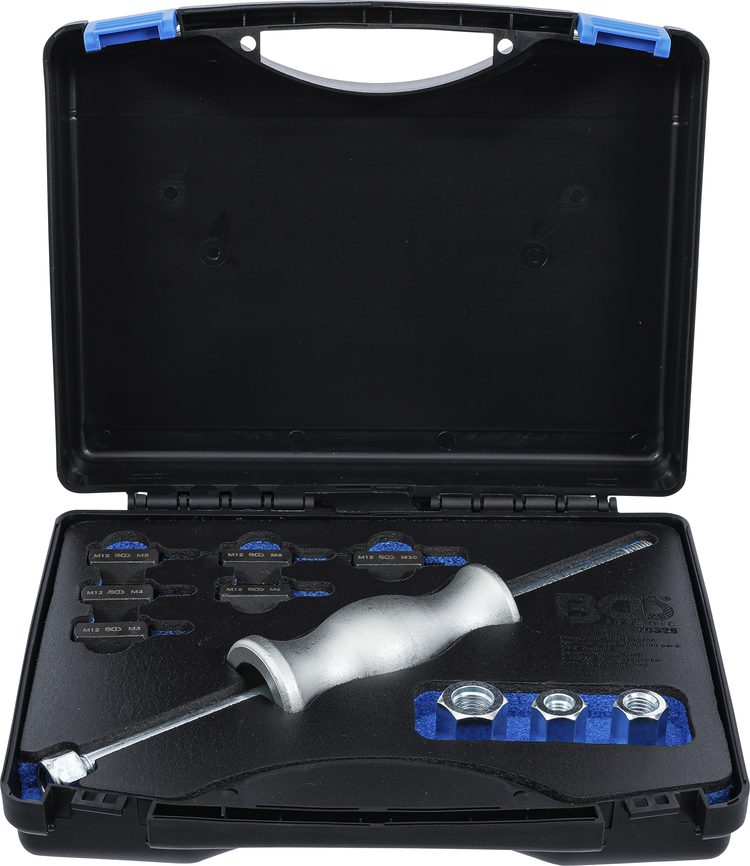 BGS 70325 Gleithammer-Satz | mit Gewinde-Adaptern | 12-tlg.