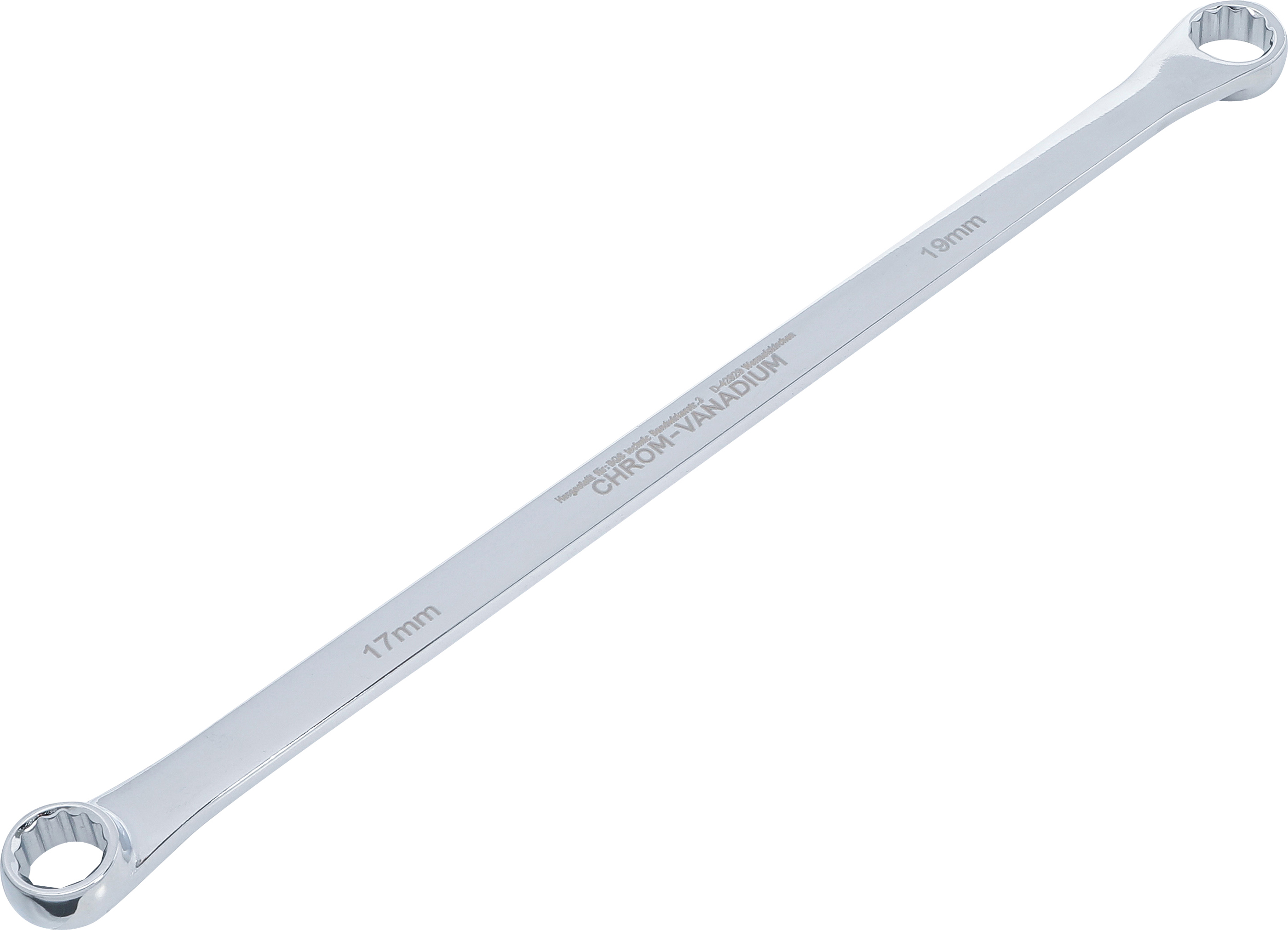 BGS 1186-17x19 Doppel-Ringschlüssel | extra lang | SW 17 x 19 mm
