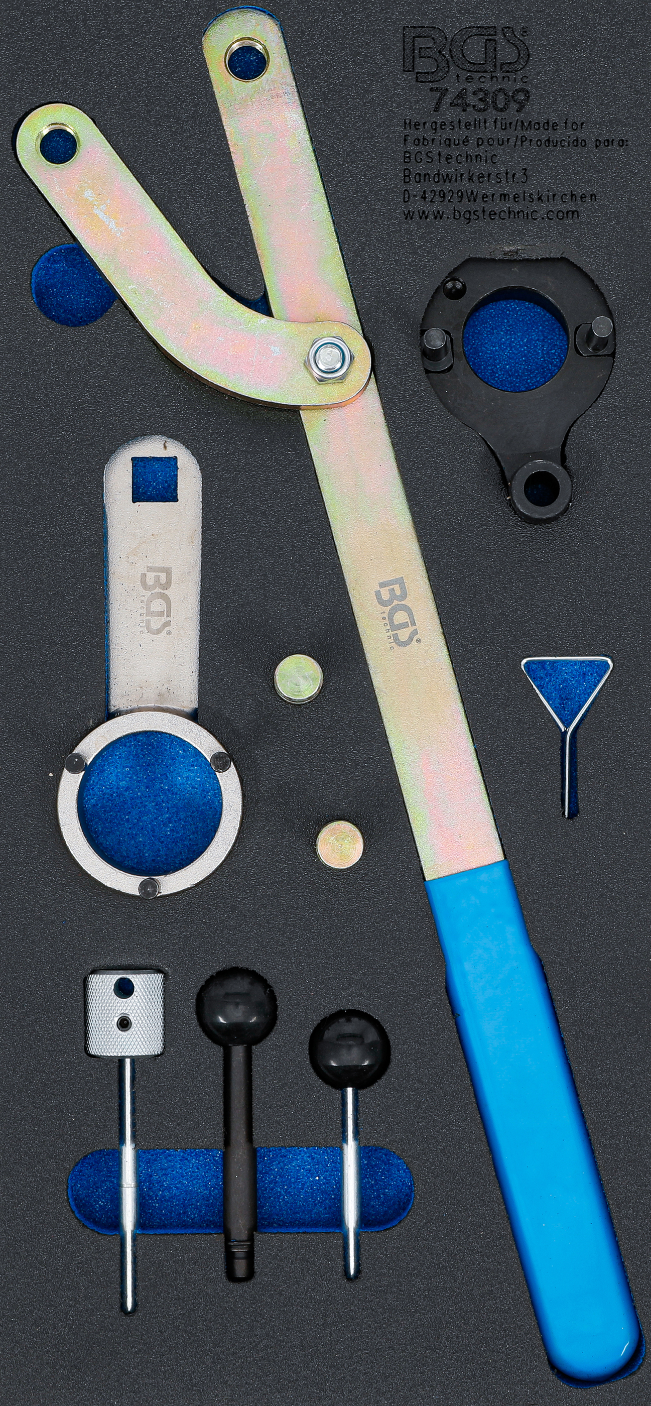 BGS 74309 Werkstattwageneinlage 1/3: Motor-Einstellwerkzeug-Satz | für VAG 2.0 TDI Common Rail