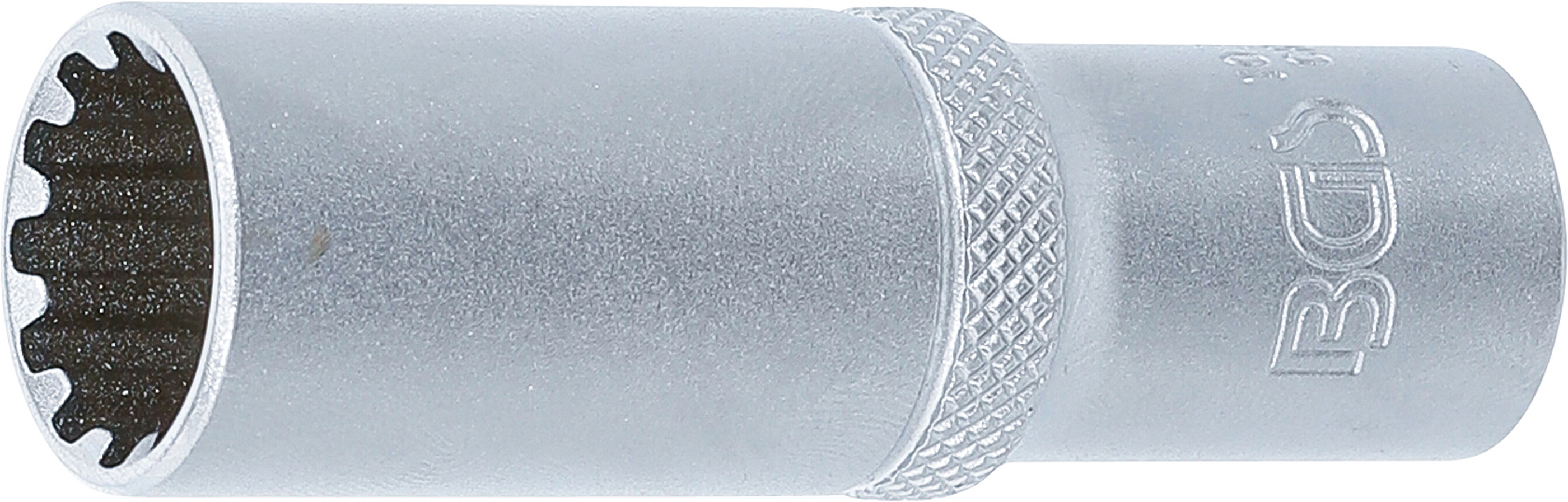 BGS 10354 Steckschlüssel-Einsatz Gear Lock, tief | Antrieb Innenvierkant 10 mm (3/8") | SW 14 mm