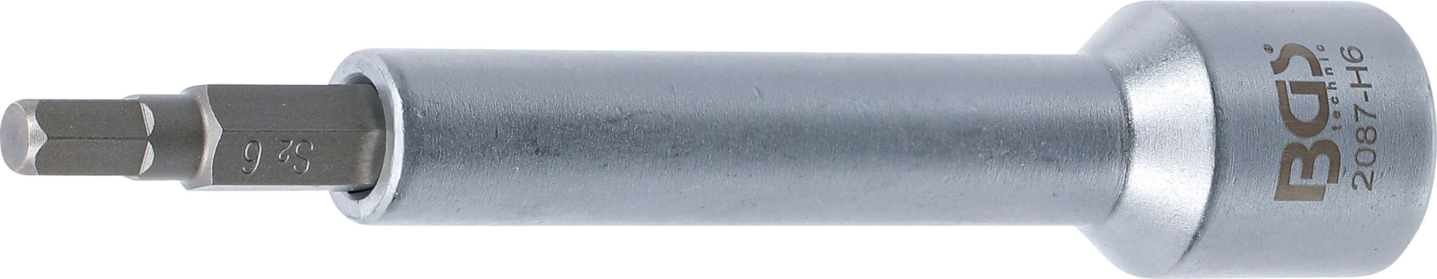 BGS 2087-H6 Bit-Einsatz | Antrieb Innenvierkant 12,5 mm (1/2") | Innensechskant 6 mm