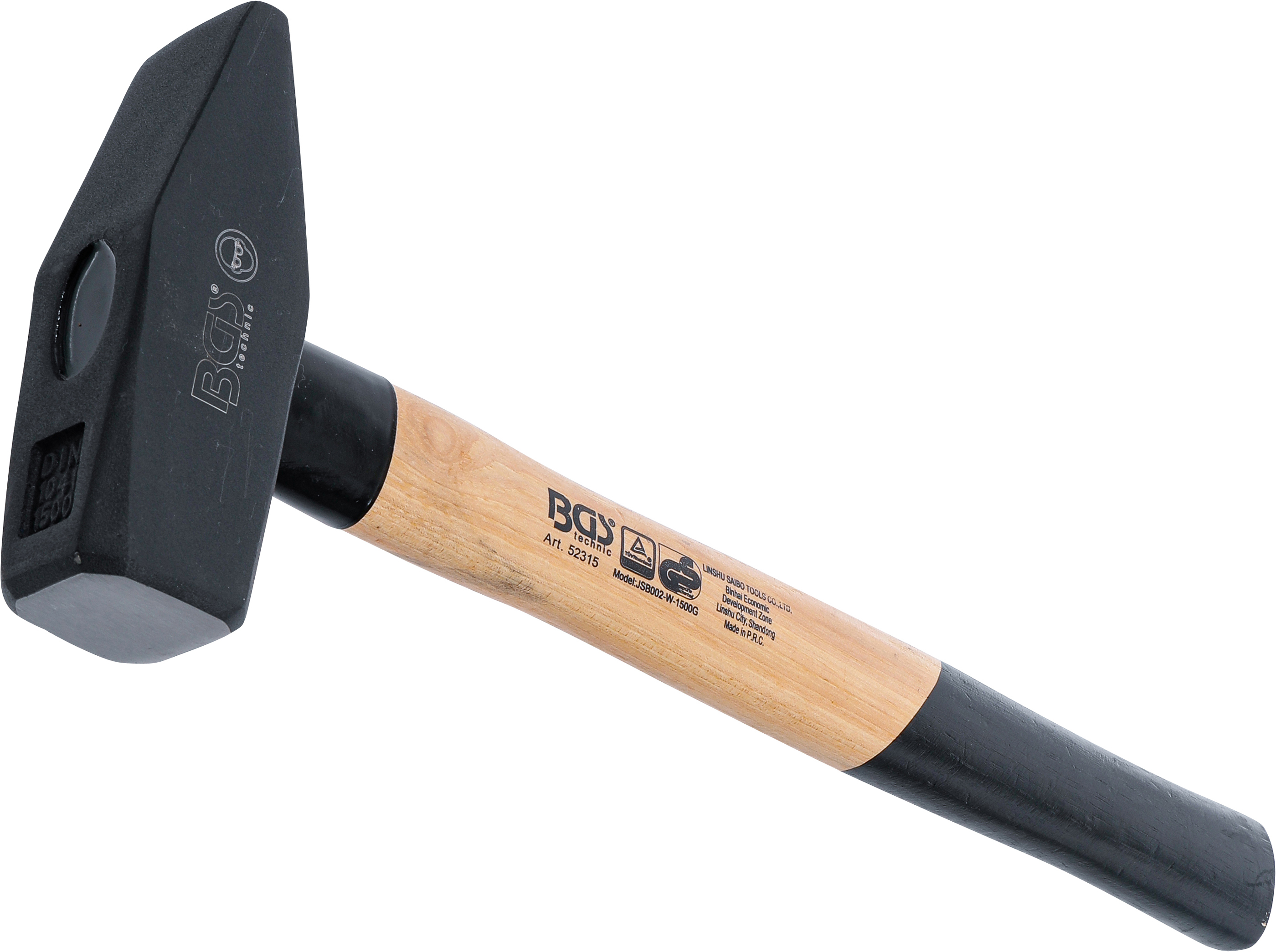 BGS 52315 Schlosserhammer | Hickory-Stiel | DIN 1041 | 1500 g
