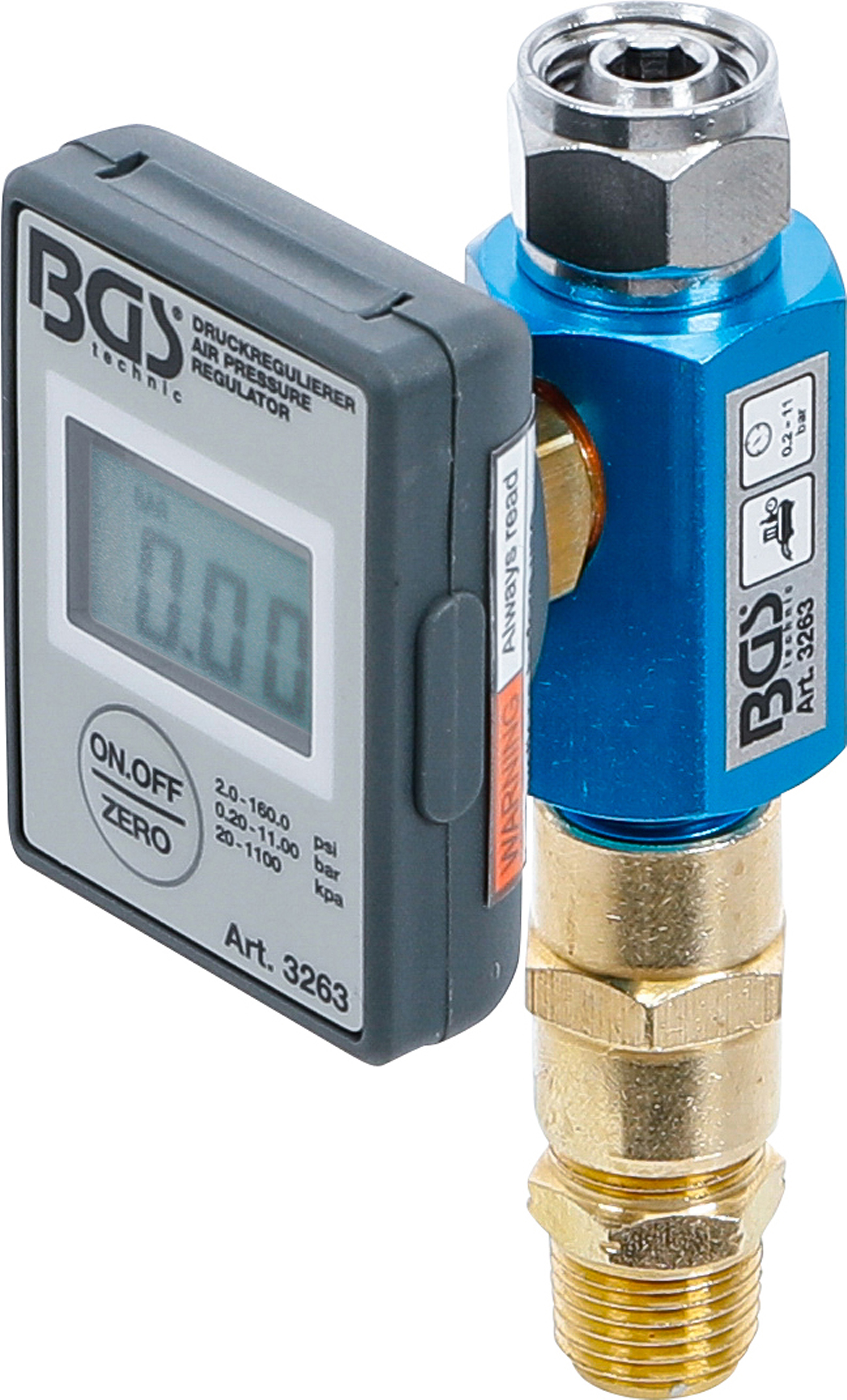 BGS 3263 Druckregulierer für Kompressoren | 0,275 - 11 bar