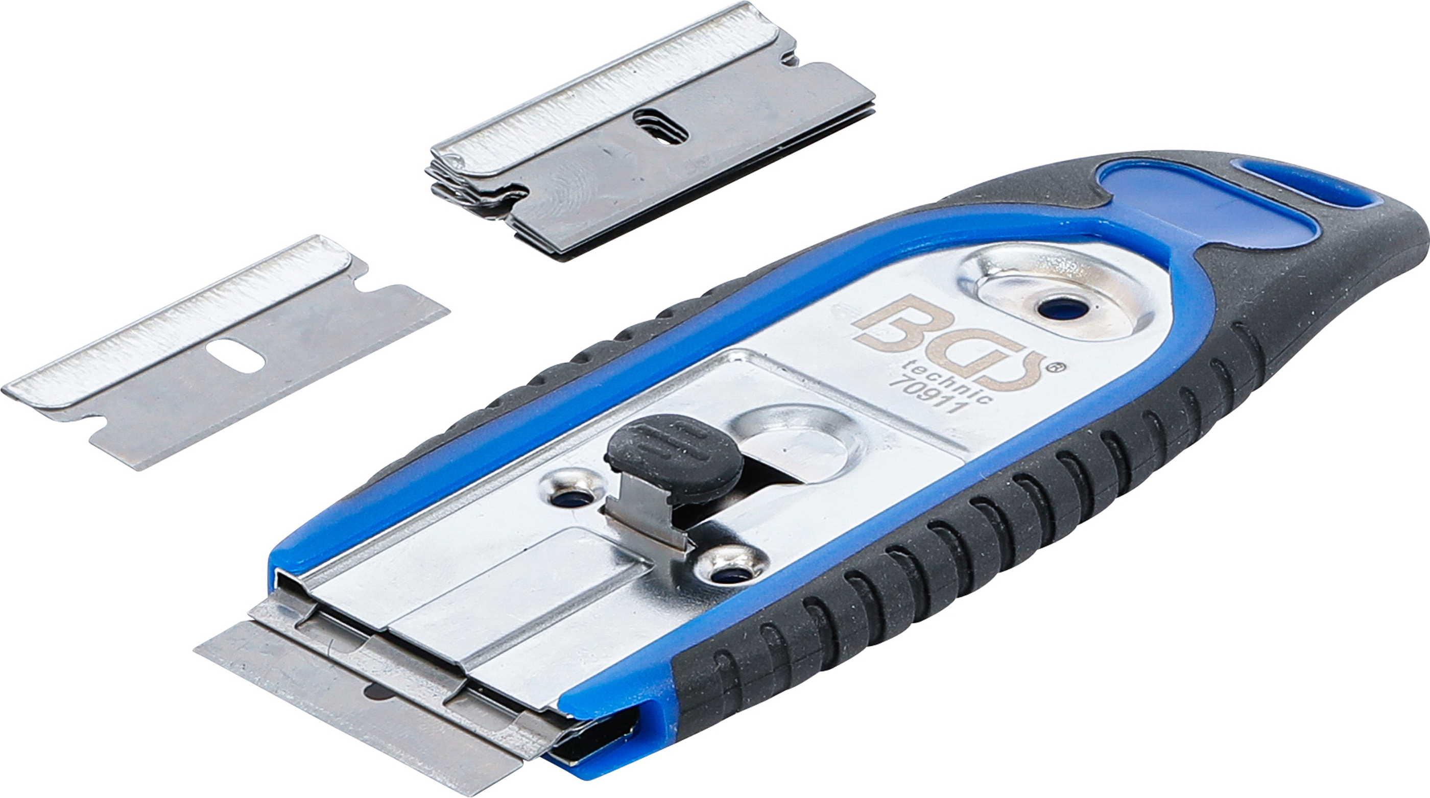 BGS 70911 Plakettenschaber | 40 mm | mit 6 Schaberklingen