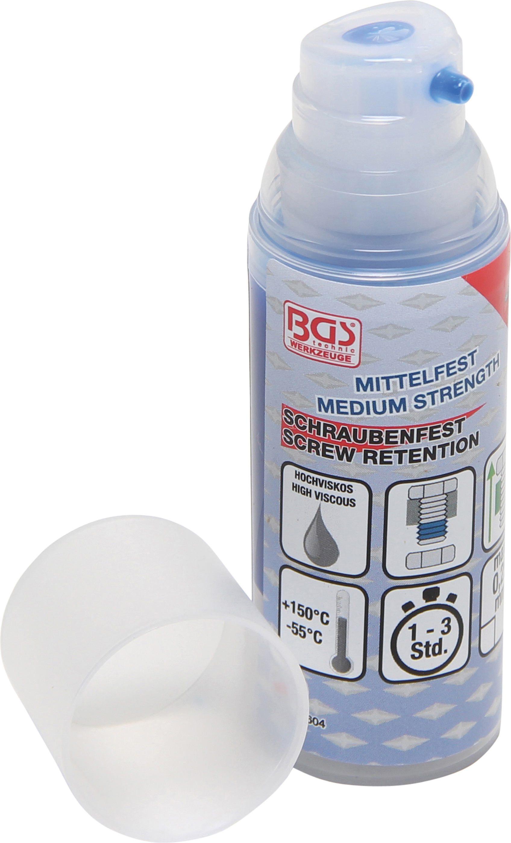 BGS 80604 Schraubenfest | mittelfest | hochviskos | Pumpdosierer 50 g