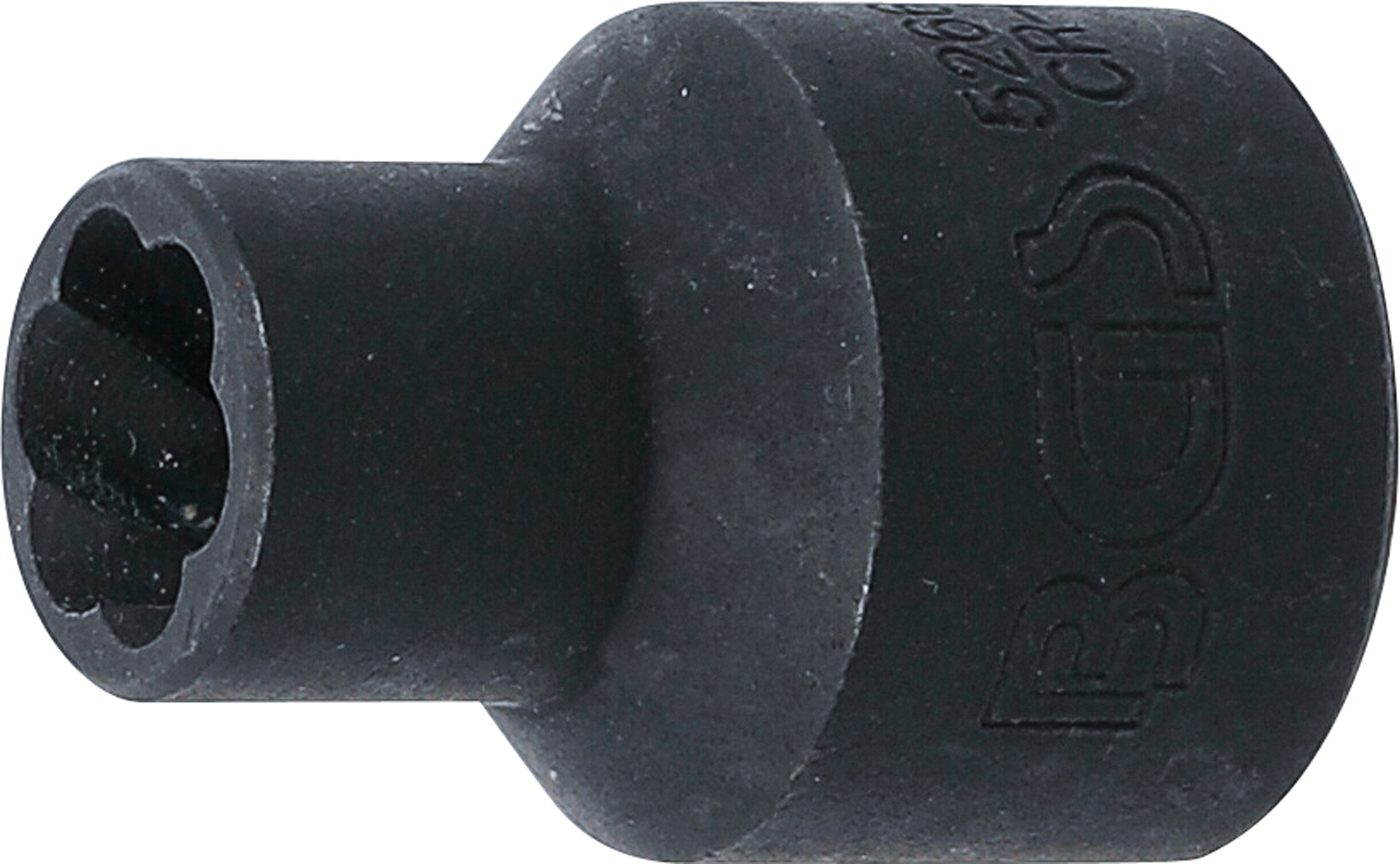 BGS 5266-10 Spiral-Profil-Steckschlüssel-Einsatz / Schraubenausdreher | Antrieb Innenvierkant 12,5 mm (1/2") | SW 10 mm