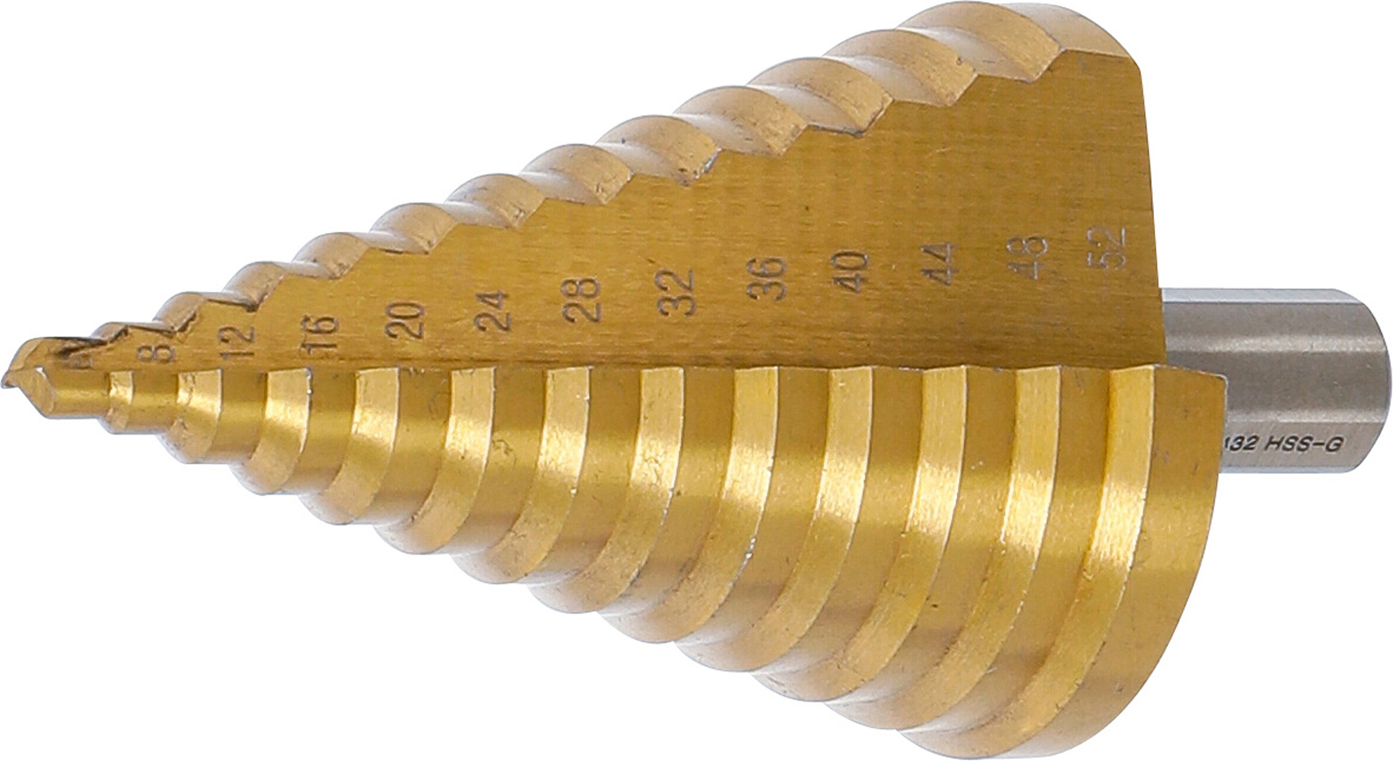 BGS 74432 Stufenbohrer | titan-nitriert | Ø 6 - 52 mm